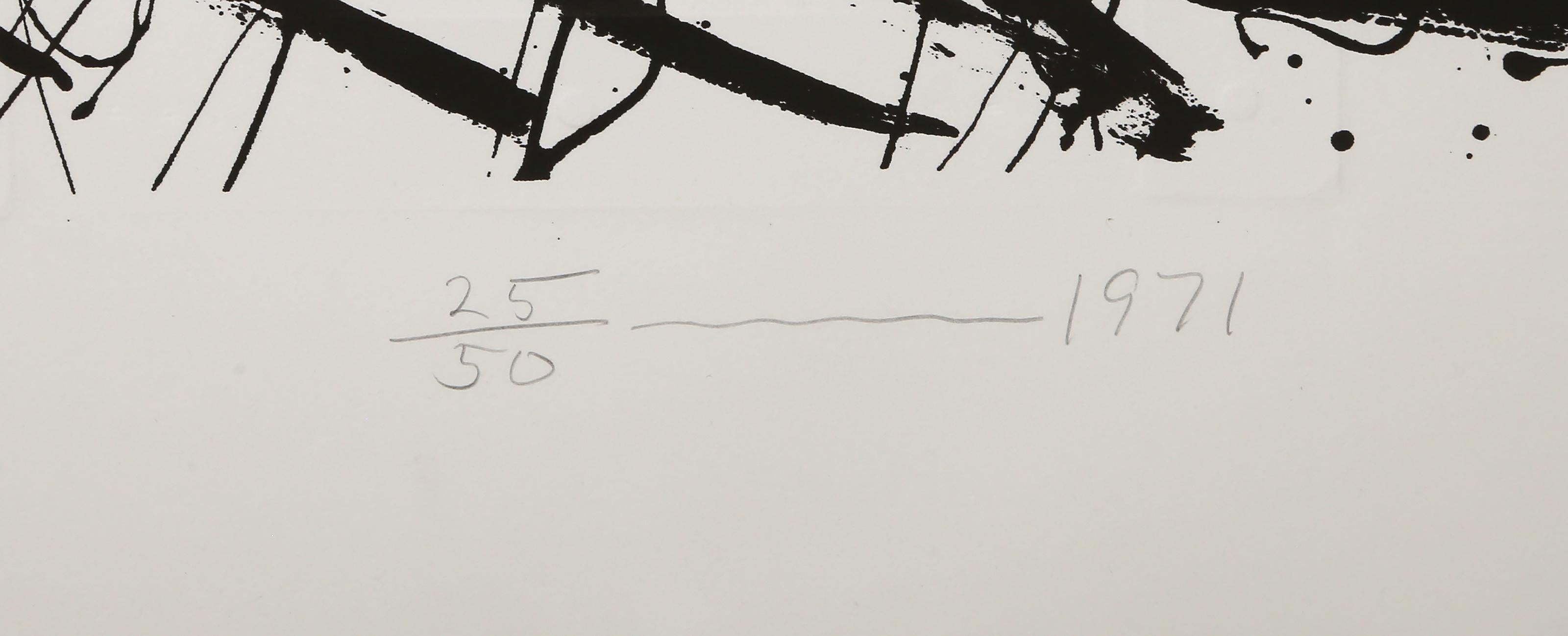 Shevlin, Abstract Screenprint with Collage by Tom Holland For Sale 2