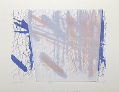 Stockton, Abstract Screenprint with Collage by Tom Holland