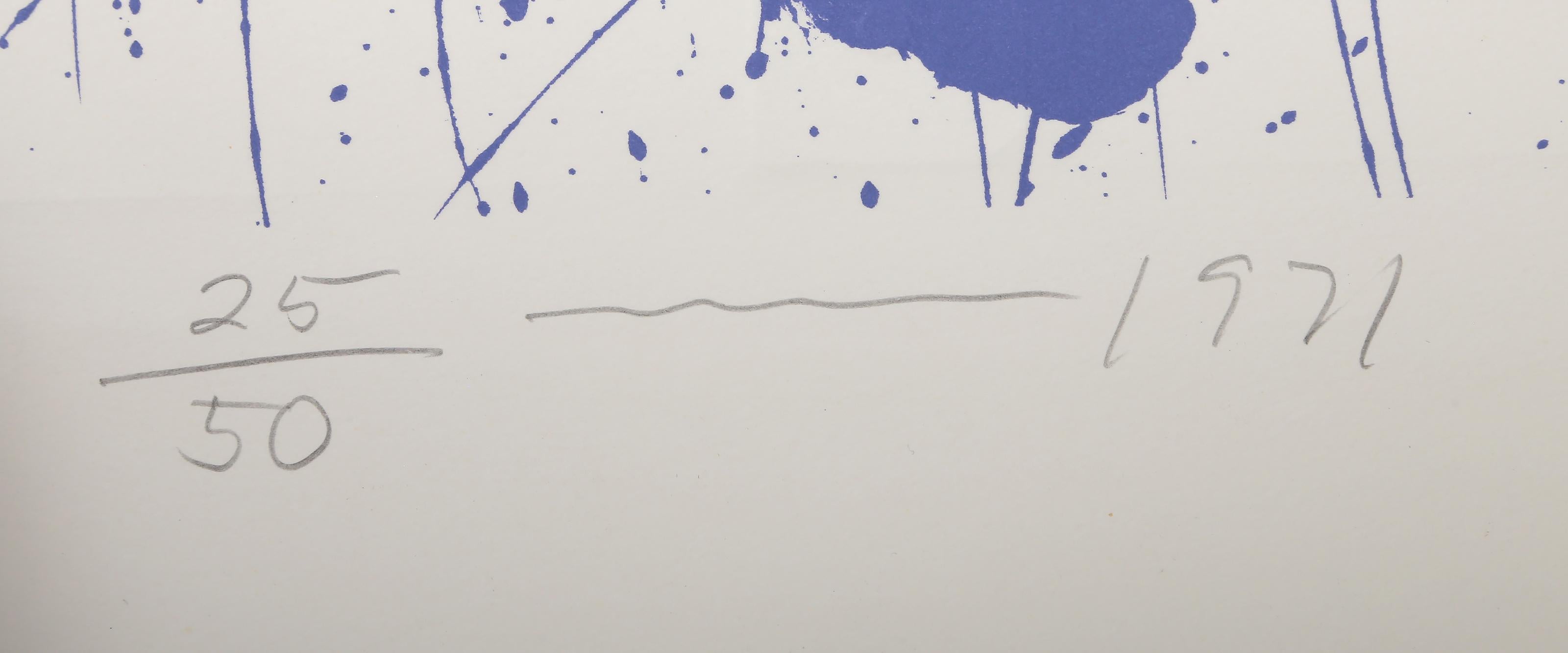 Stockton, Abstract Screenprint with Collage by Tom Holland For Sale 2