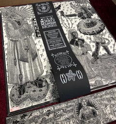 Monkey Mountain Kronikle by Tom Huck, Front and Back Printed Woodcut Triptych