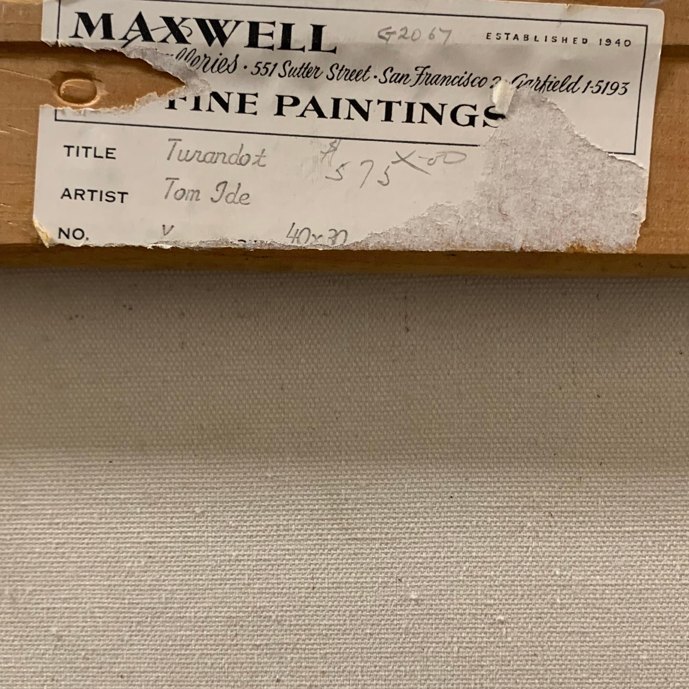 'Canyon River', San Francisco Bay Area Abstraction, Mid-Century, Maxwell Gallery For Sale 6