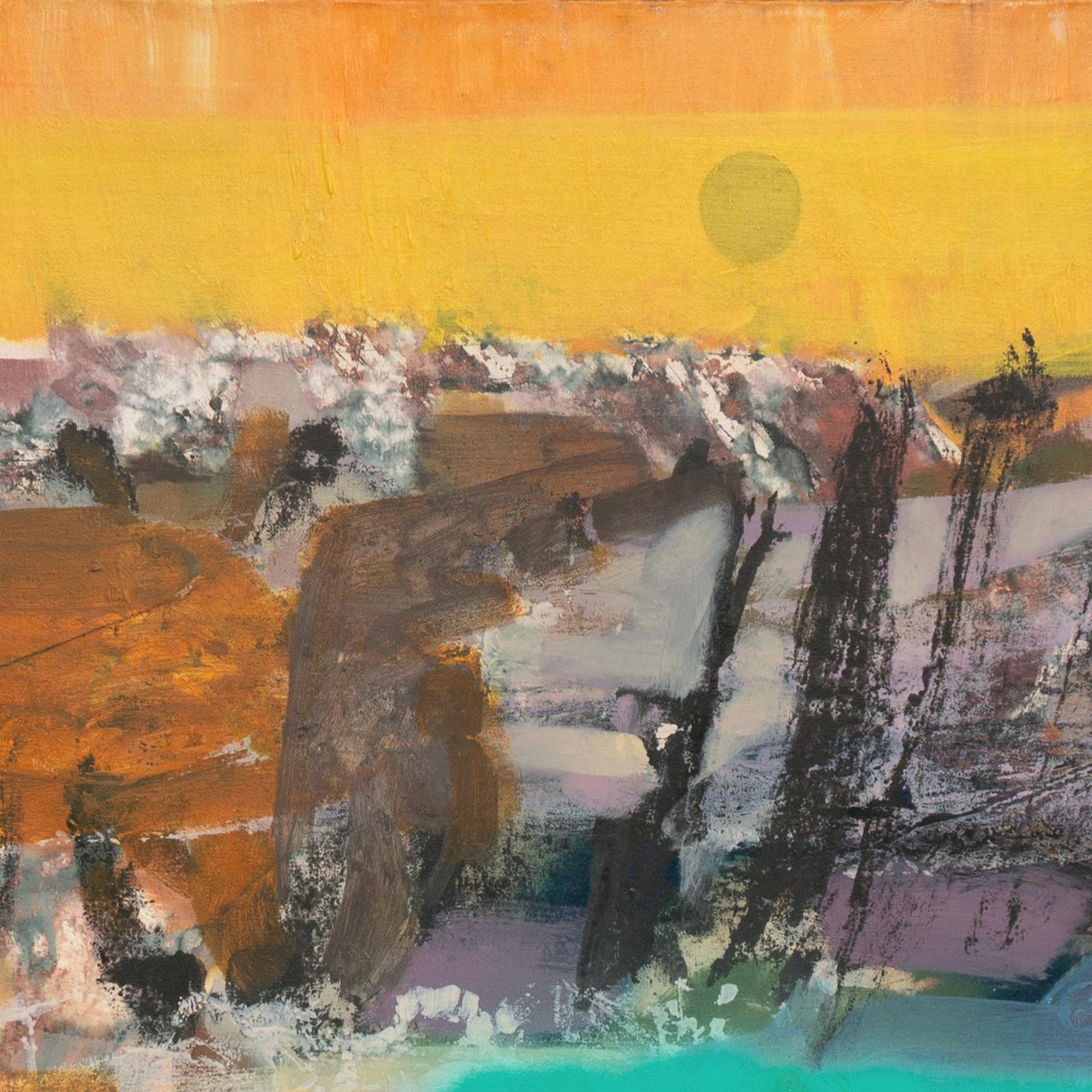 'Canyon River', San Francisco Bay Area Abstraction, Mid-Century, Maxwell Gallery For Sale 1