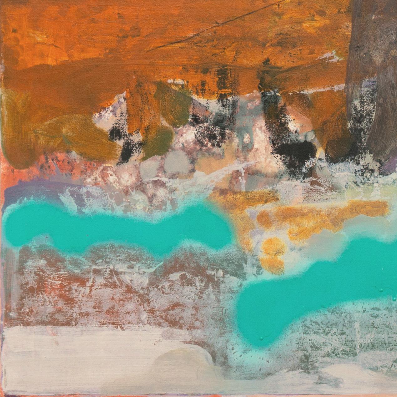 'Canyon River', San Francisco Bay Area Abstraction, Mid-Century, Maxwell Gallery For Sale 4