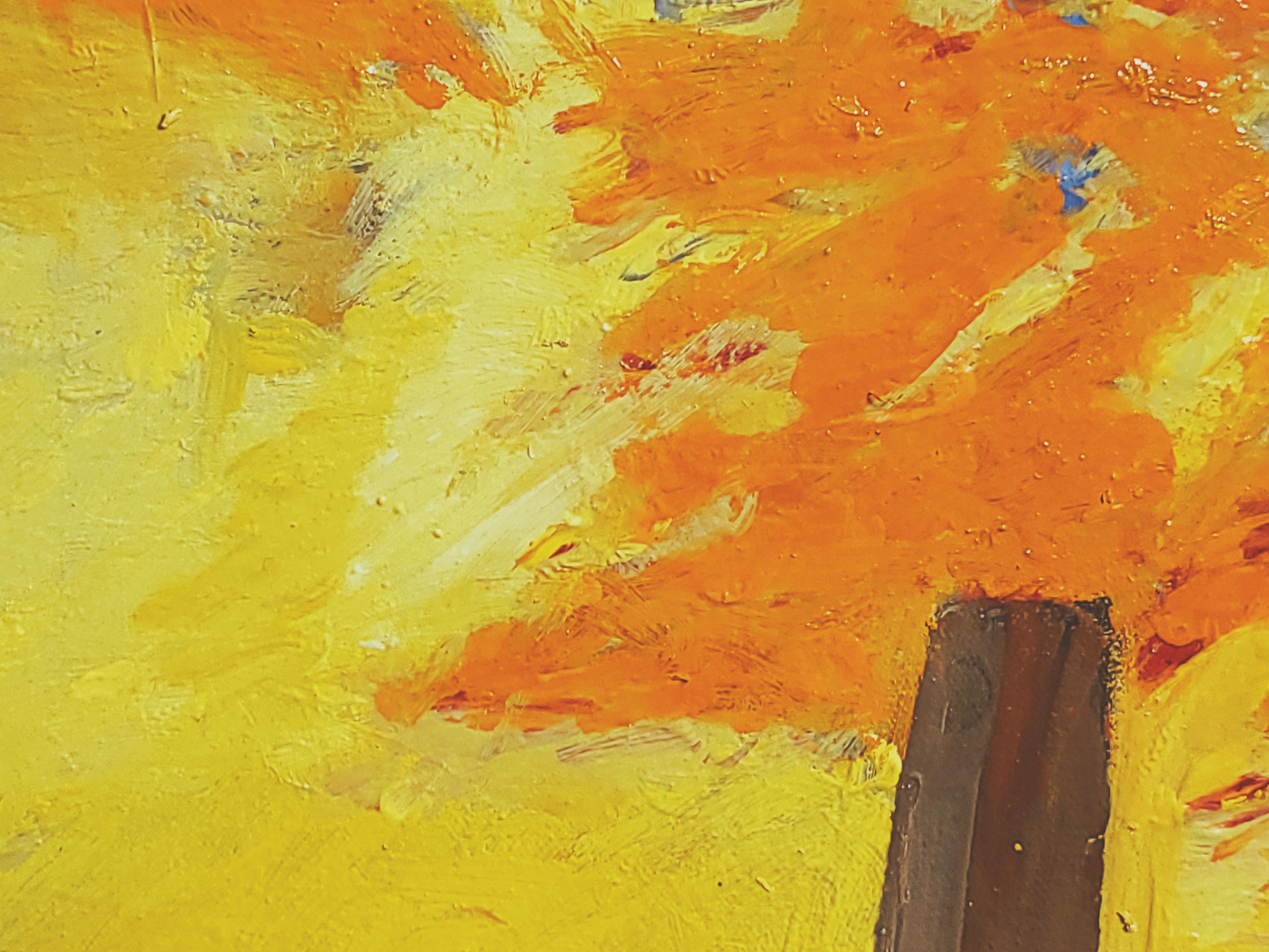 Brooklyn 1990 - Landscape Painting Marrón de Tom Irizarry Studio