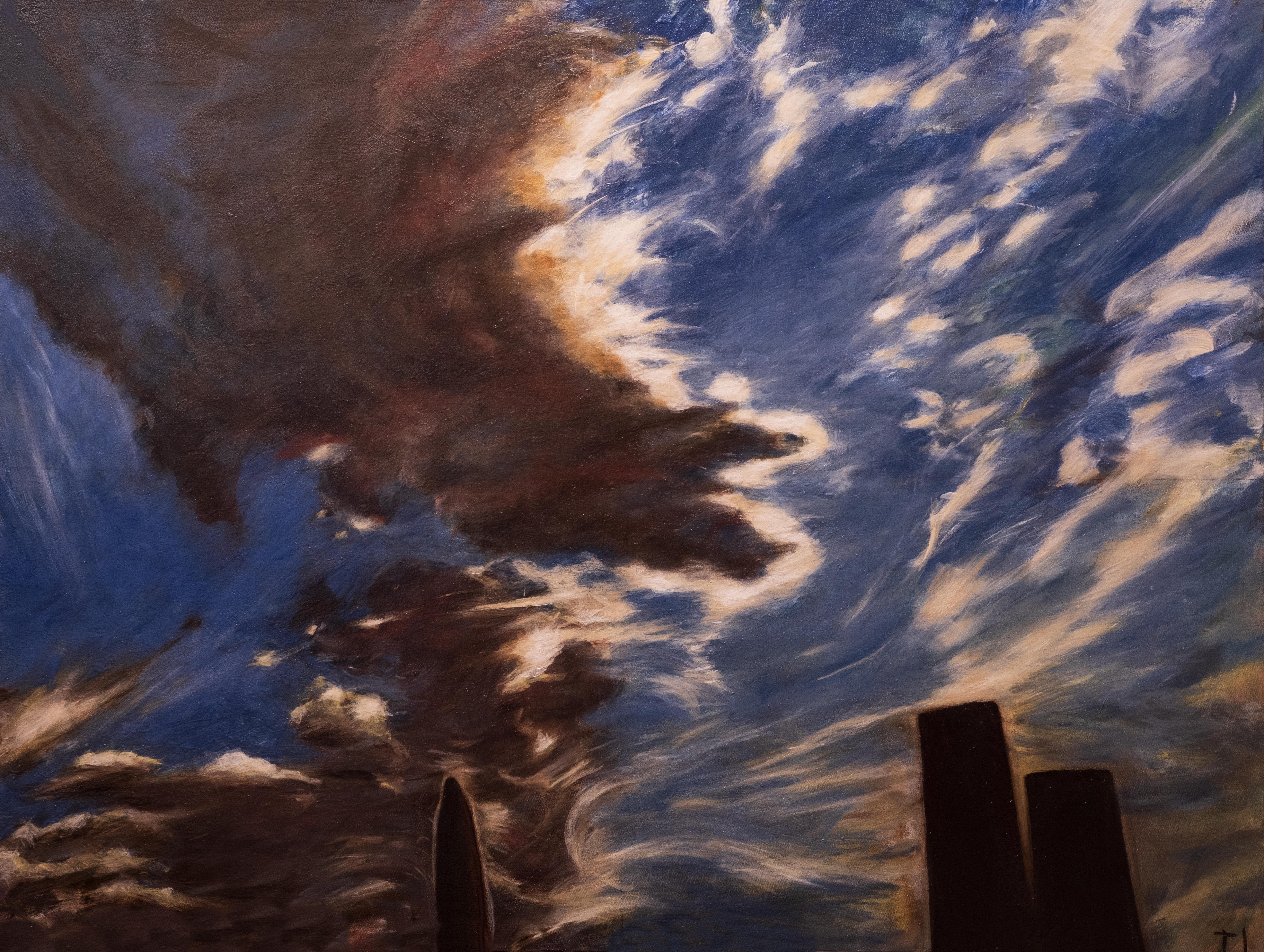Tom Irizarry Studio Interior Painting - Brooklyn Blue Sky