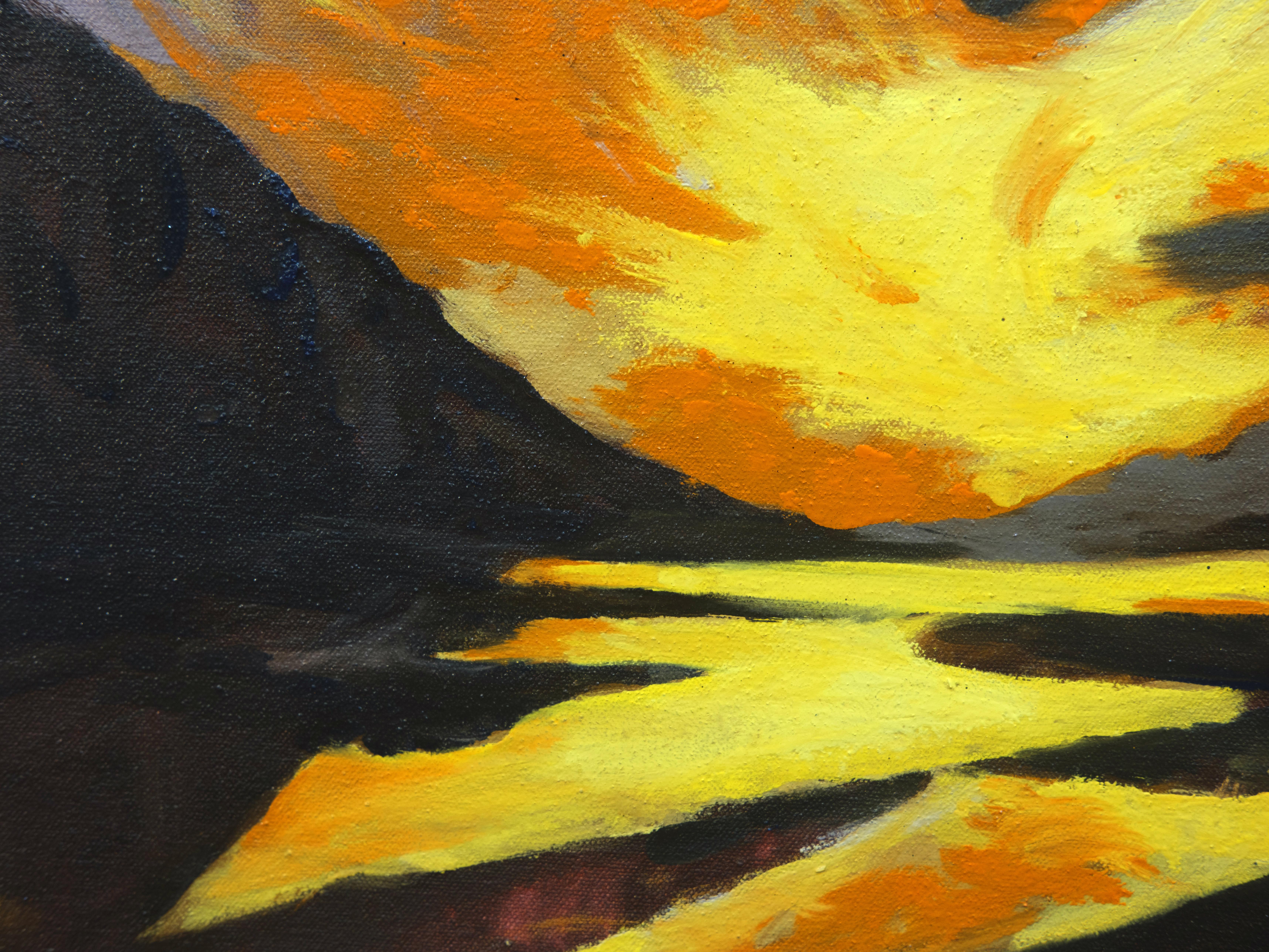 County Mayo Sunset - Painting by Tom Irizarry Studio