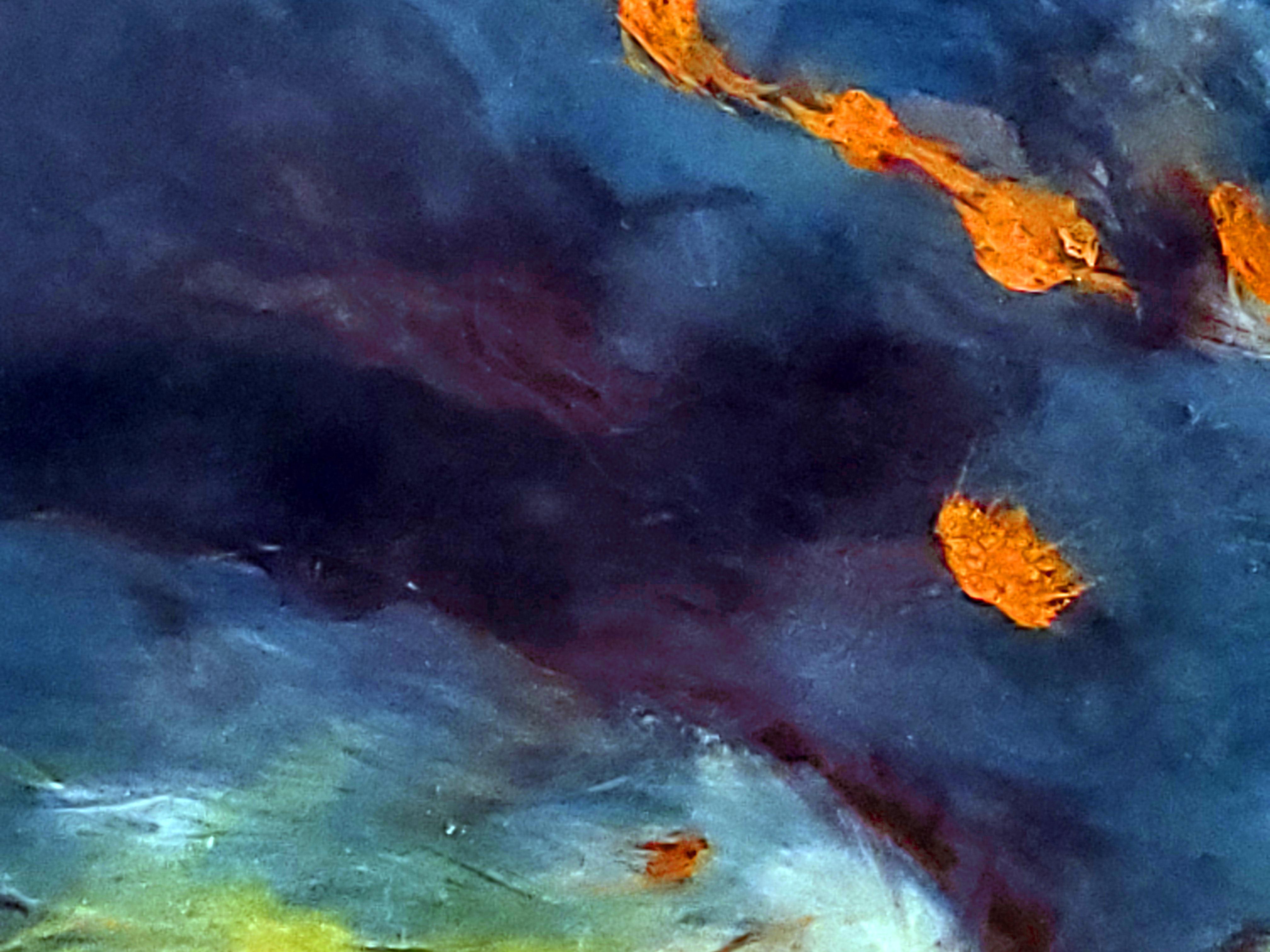 El Centro, Puerto Rico - Landscape Painting Negro de Tom Irizarry Studio