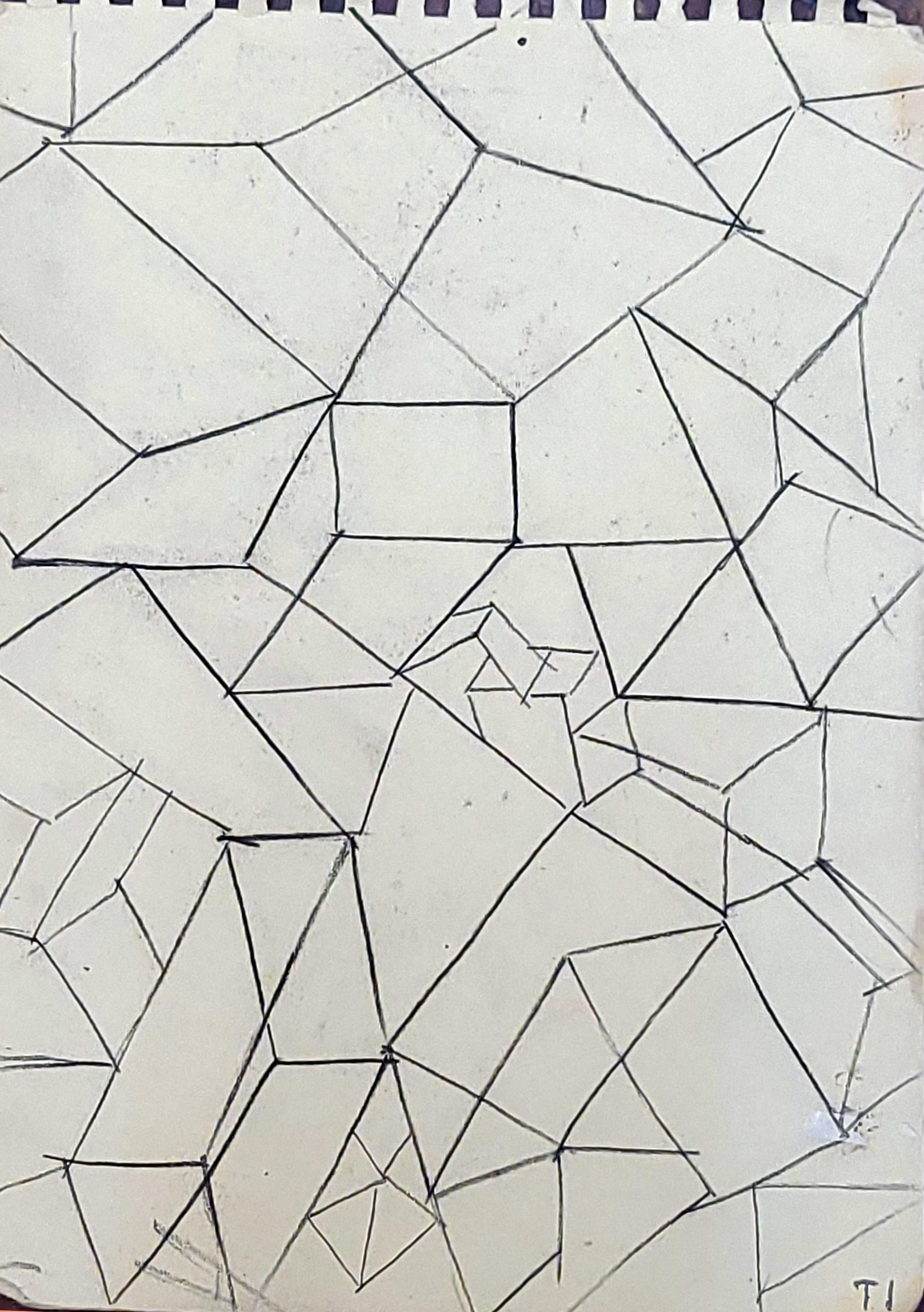 Landscape Painting di Tom Irizarry Studio - Omaggio a Feininger