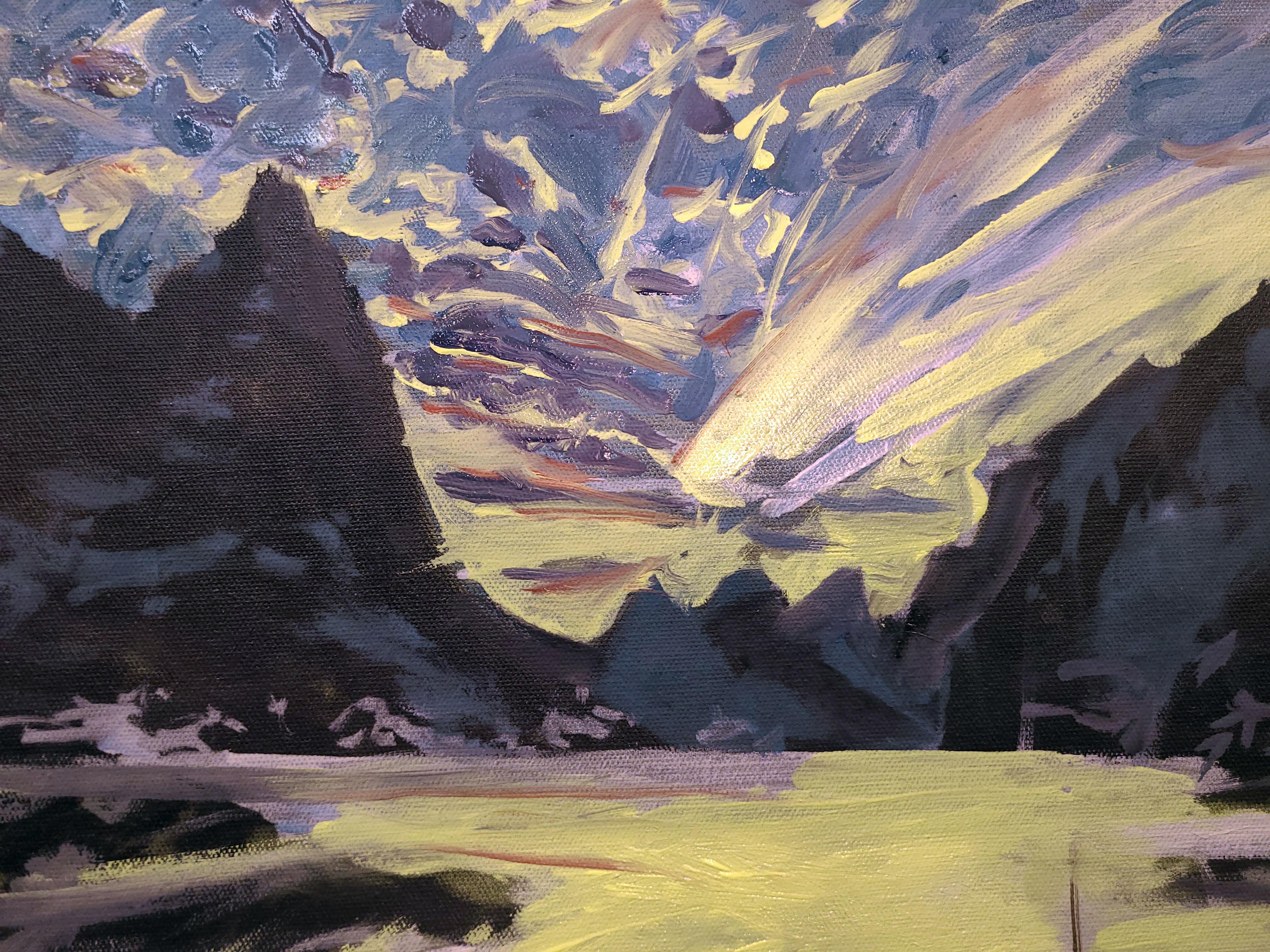 Mattina di Lofoton, Norvegia - Painting di Tom Irizarry Studio