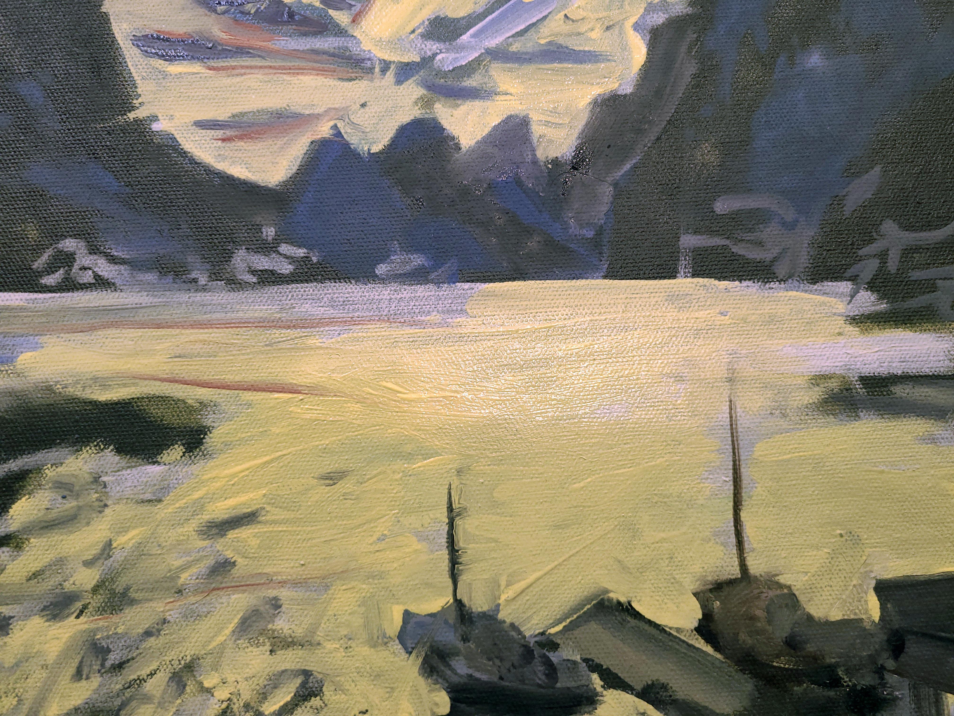 Mattina di Lofoton, Norvegia - Painting Espressionista di Tom Irizarry Studio