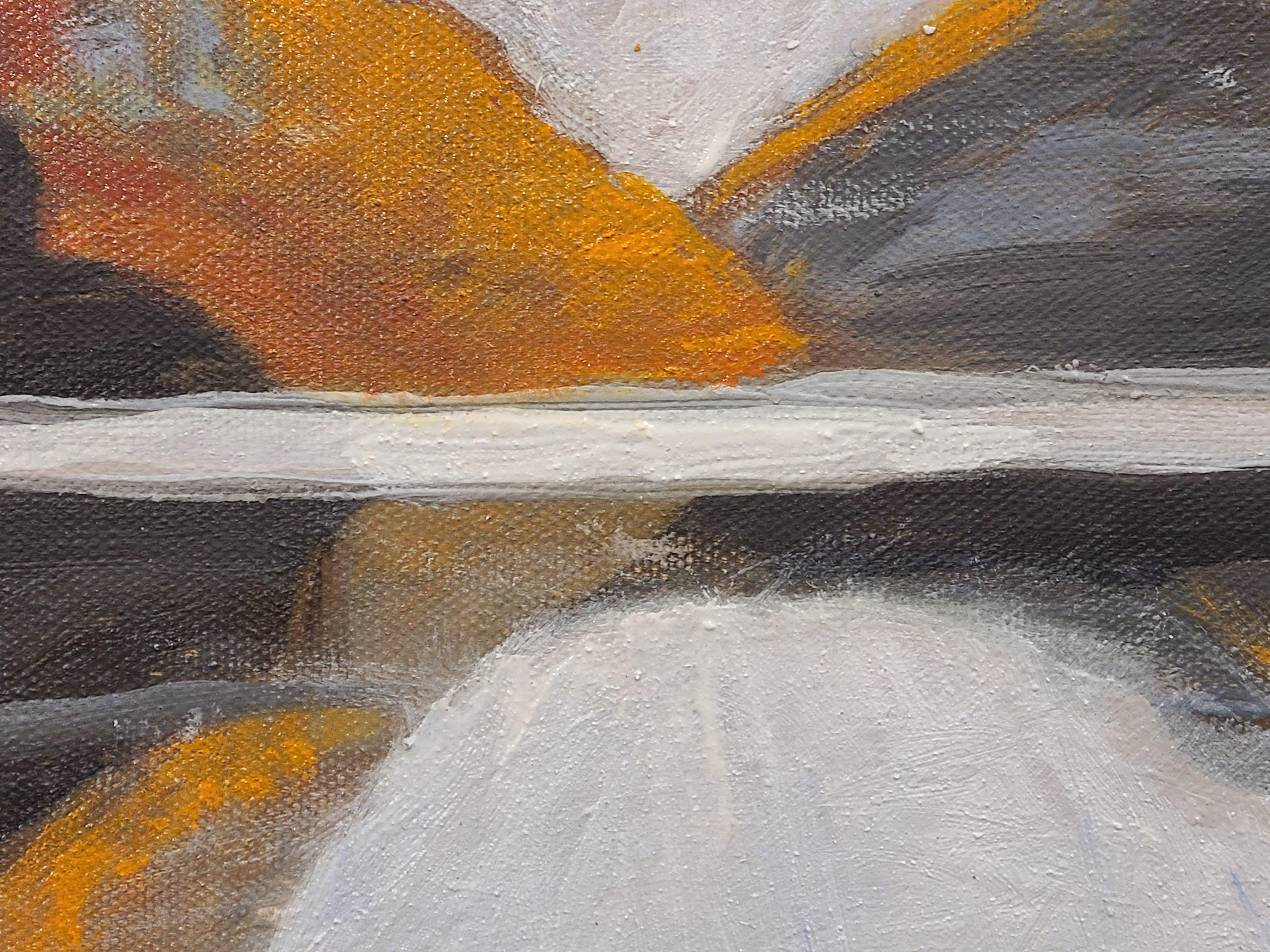 Milford Sound (Grau), Landscape Painting, von Tom Irizarry Studio