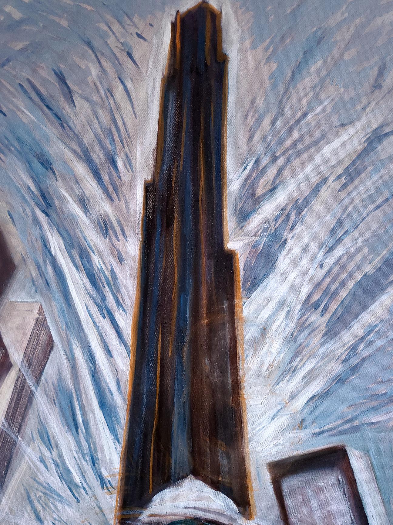 The Brooklyn Tower - Painting by Tom Irizarry Studio