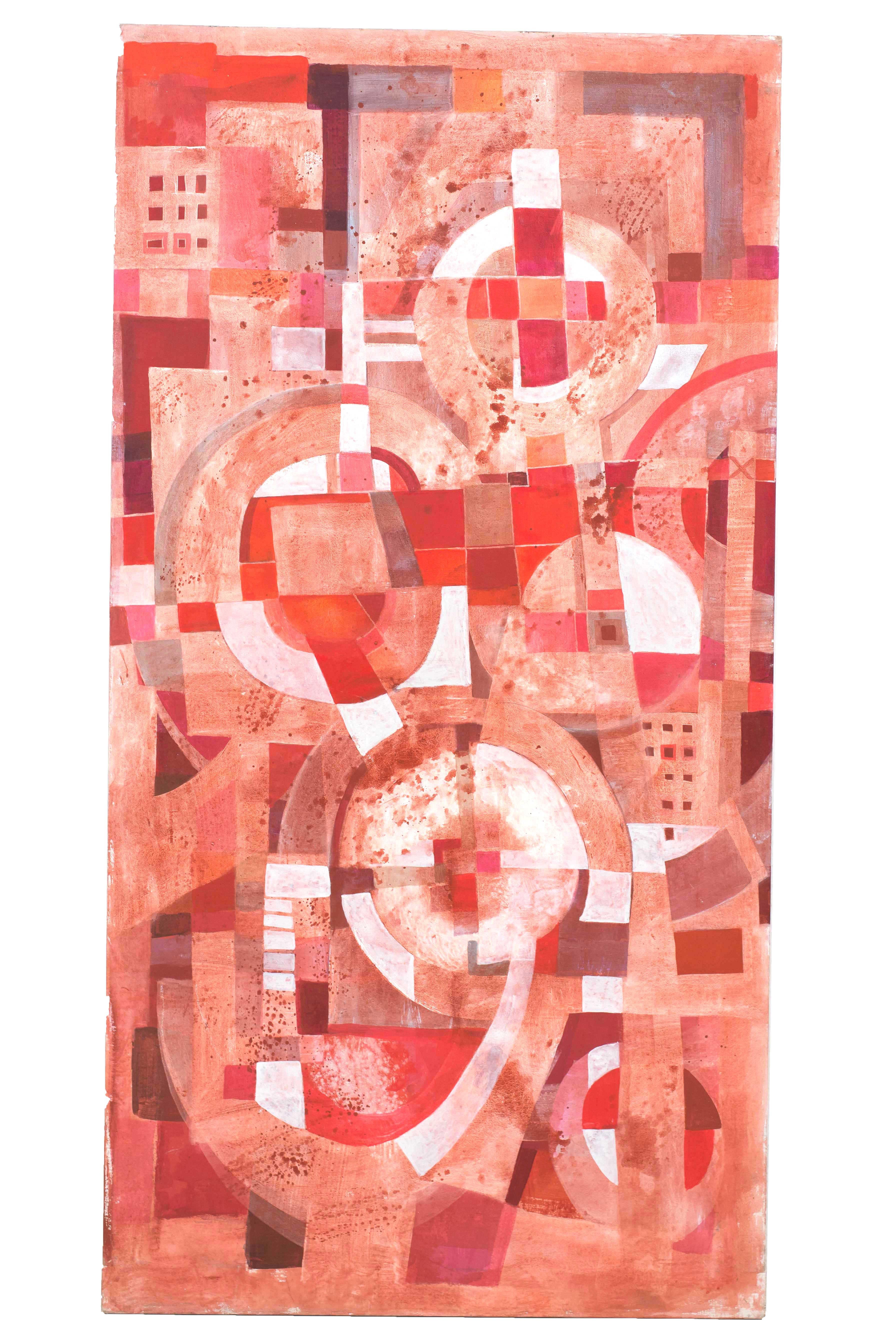 Moderne Triptyque abstrait sur toile Tom John Goauche, 2010 en vente