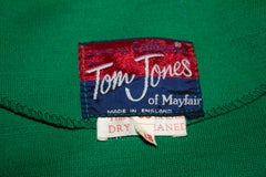Tom Jones of Mayfair Vintage Green Jersey Dress