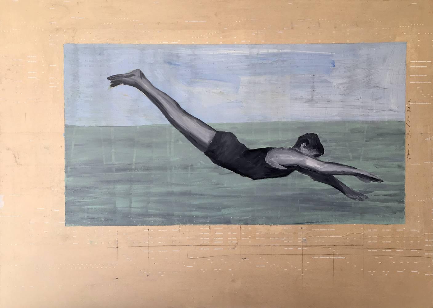 Tom Judd Figurative Painting - Diving Figures #5