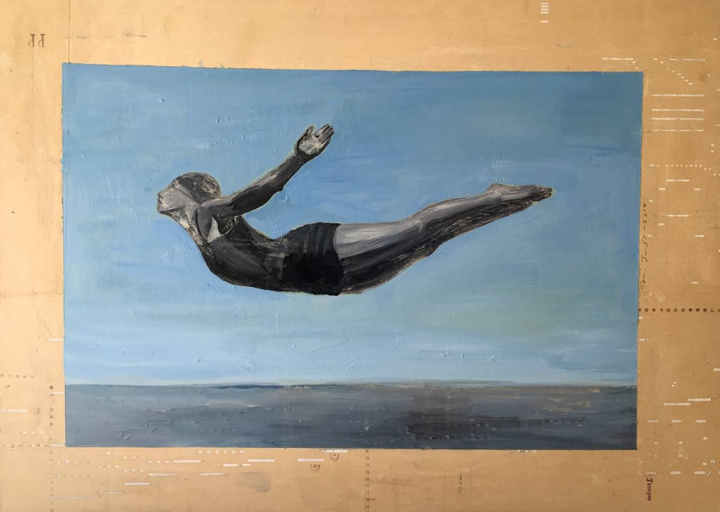Tom Judd Figurative Painting - Diving Figures #6