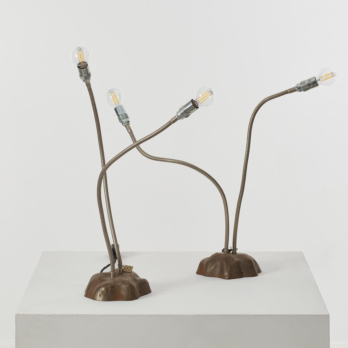 Tom Kater Ein Paar Tischlampen mit zwei Stämmen, Niederlande 1990er Jahre im Zustand „Gut“ in London, GB