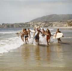 Surfer mit Surfboards