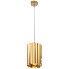 Facet Pendant by Tom Kirk in Polished Gold