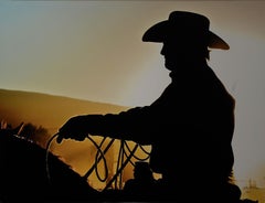 Carbondale Cowboy 2/10 (western, rodeo, roper, silhouette)