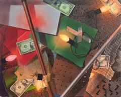 'Funny Money', Hyper-Realism, Trompe-l'œil, Still Life, DW Gallery, Dallas, TX