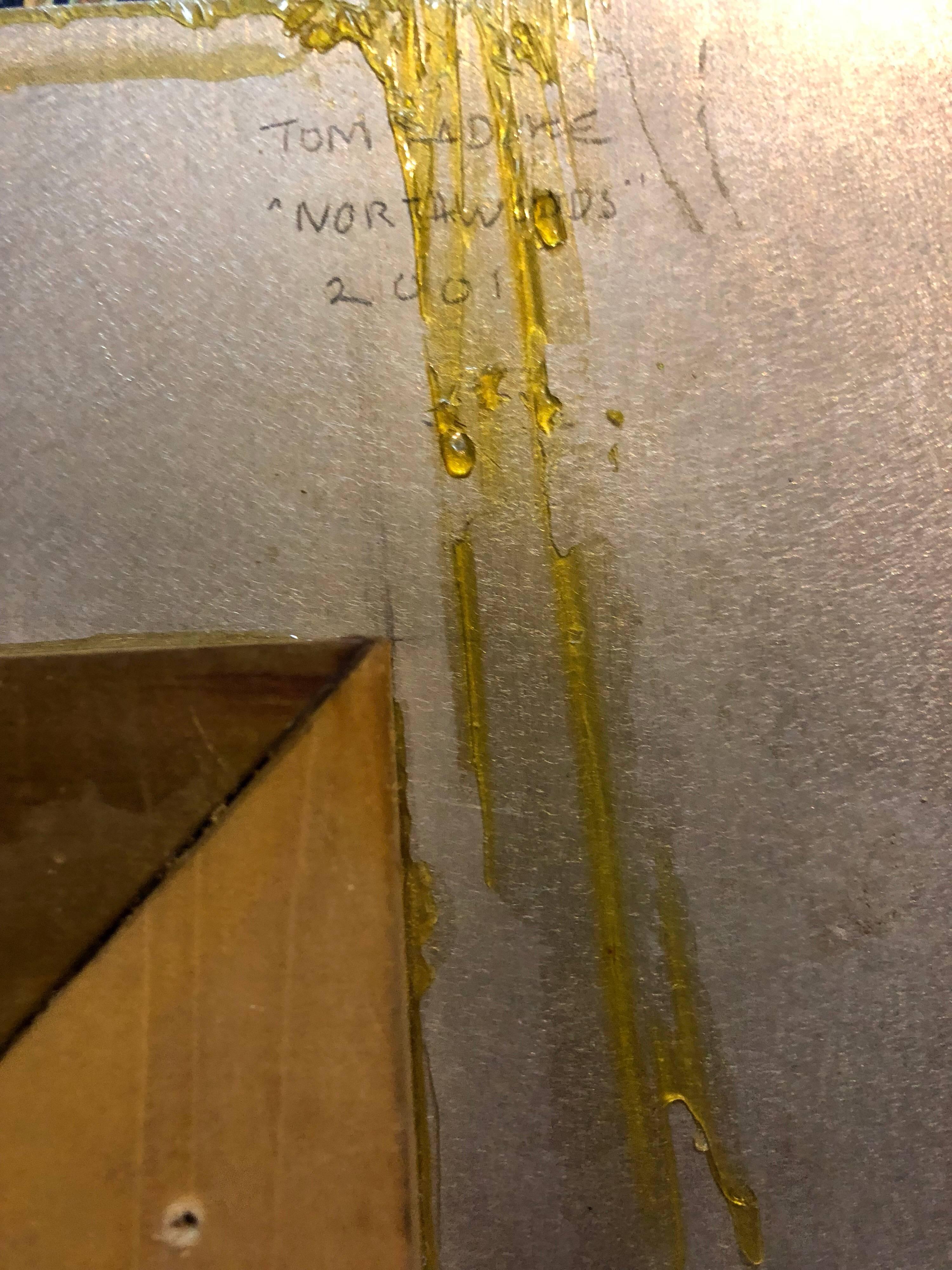 Northwoods, pittura a tecnica mista con smalto su alluminio 1