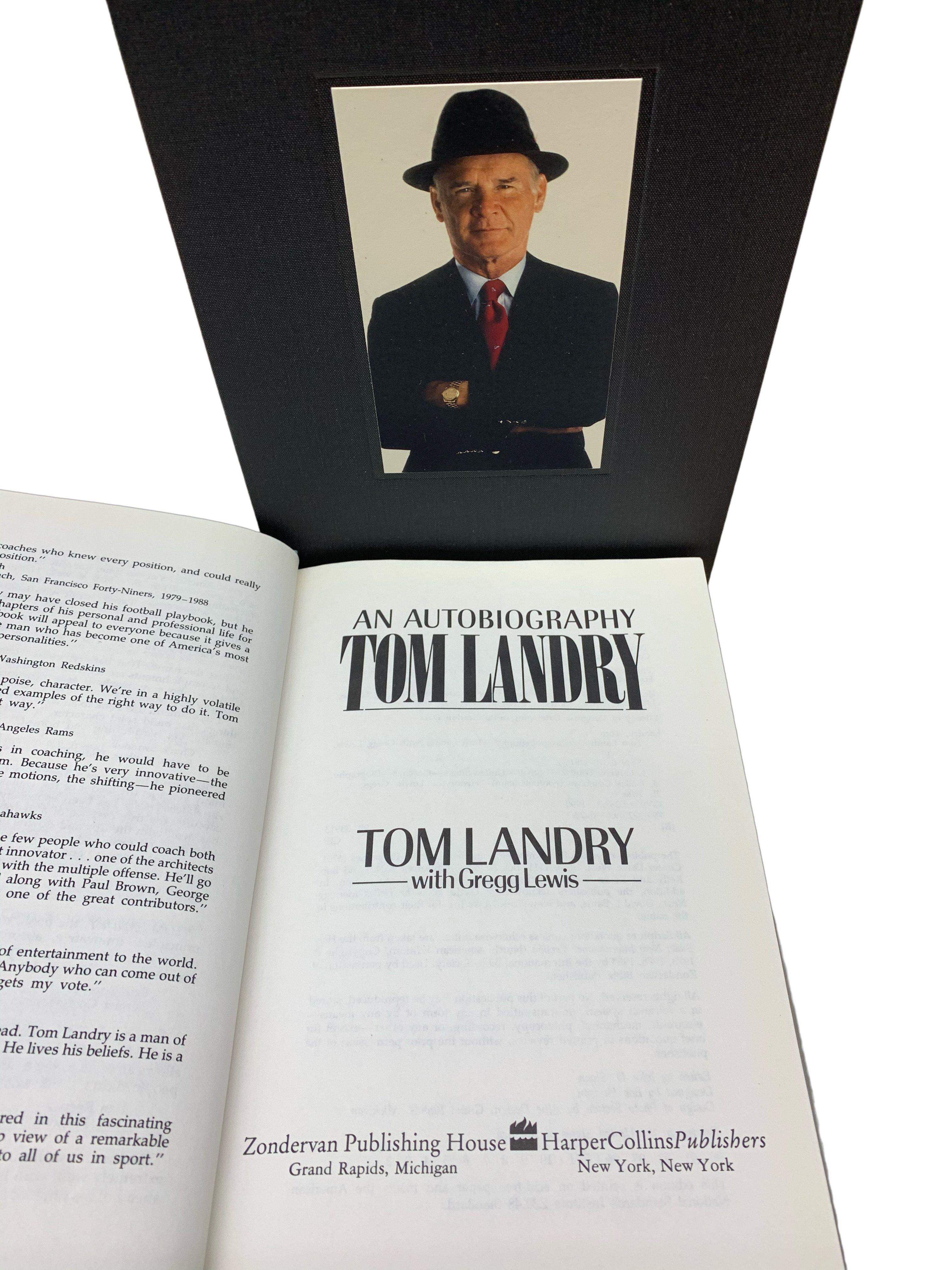 American Tom Landry An Autobiography, Signed and Inscribed by Tom Landry, 1st Ed., 1990