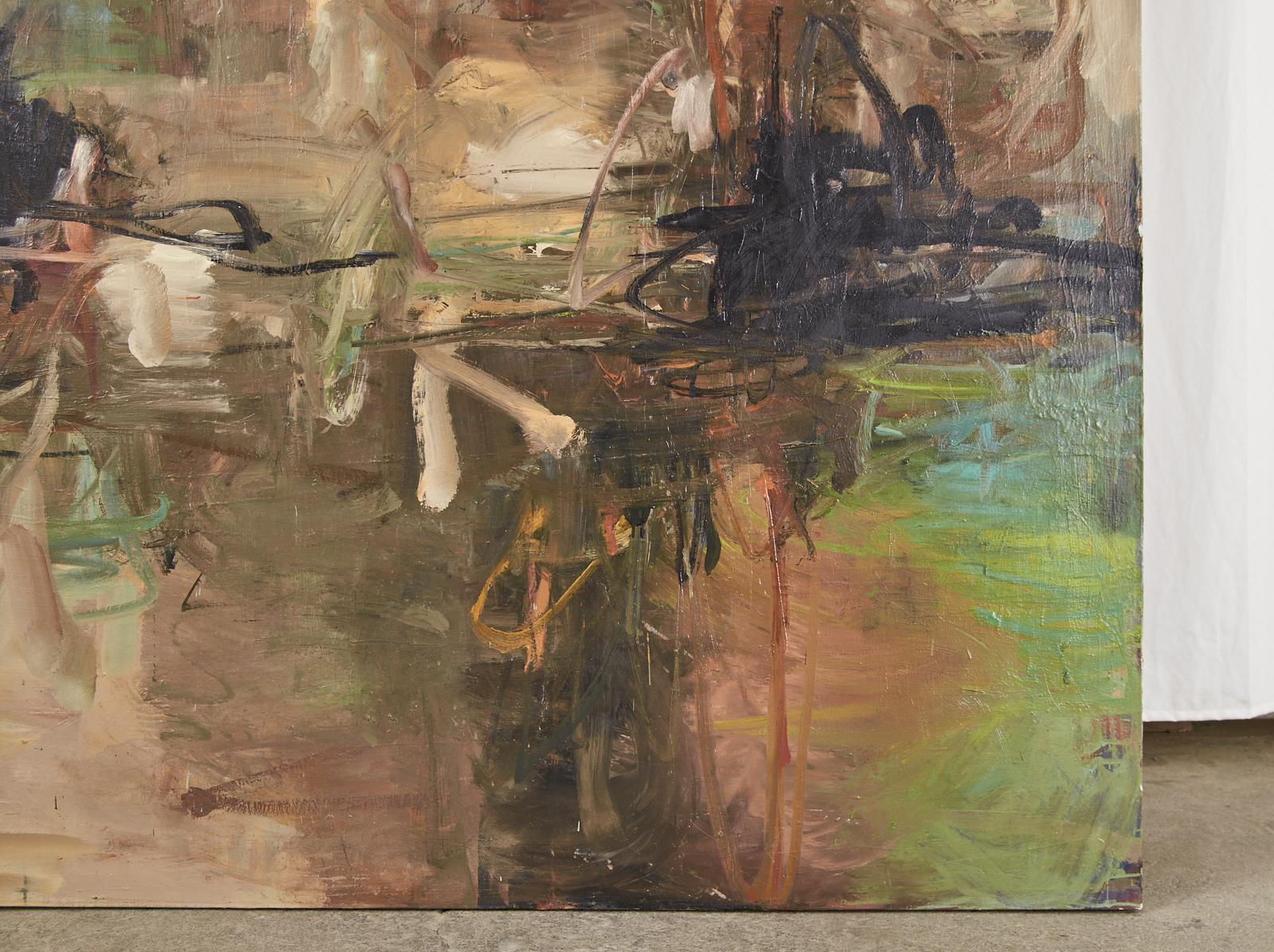 Grande peinture abstraite « Caldron » de Tom Lieber, 1992 en vente 6