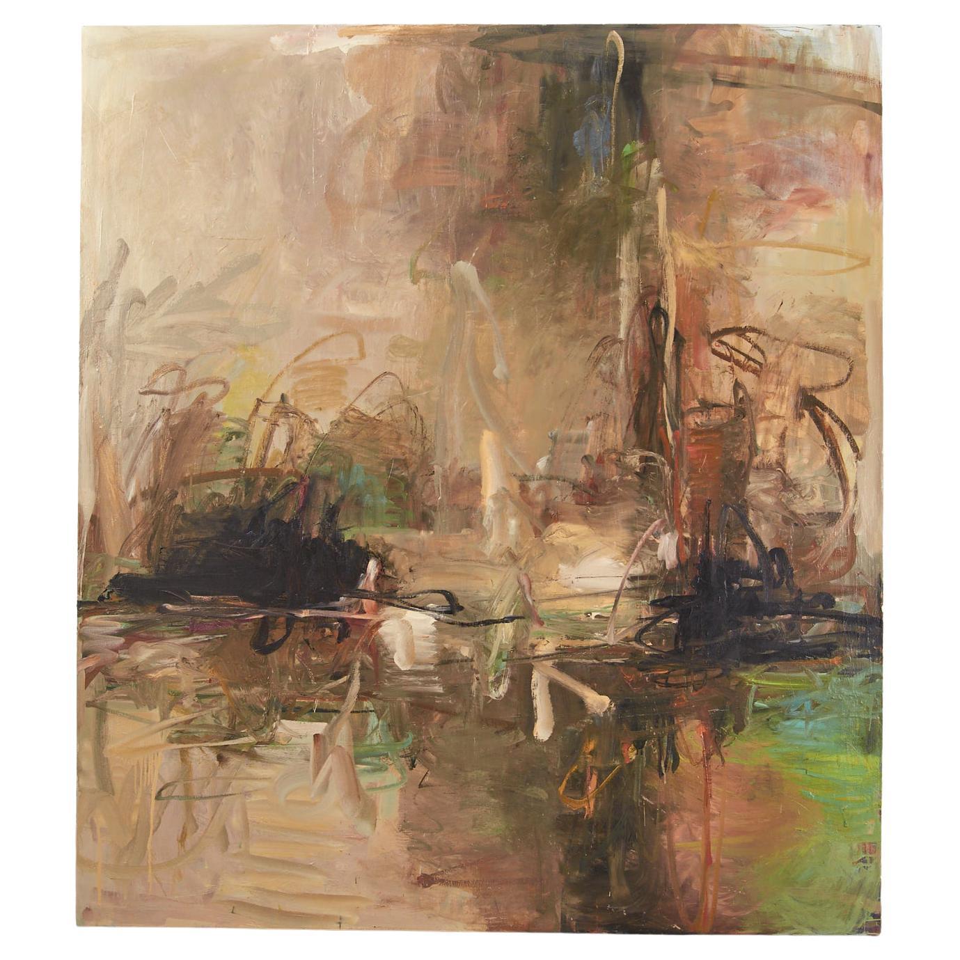 Tom Lieber ""Caldron"" 1992 Großes abstraktes Gemälde im Angebot