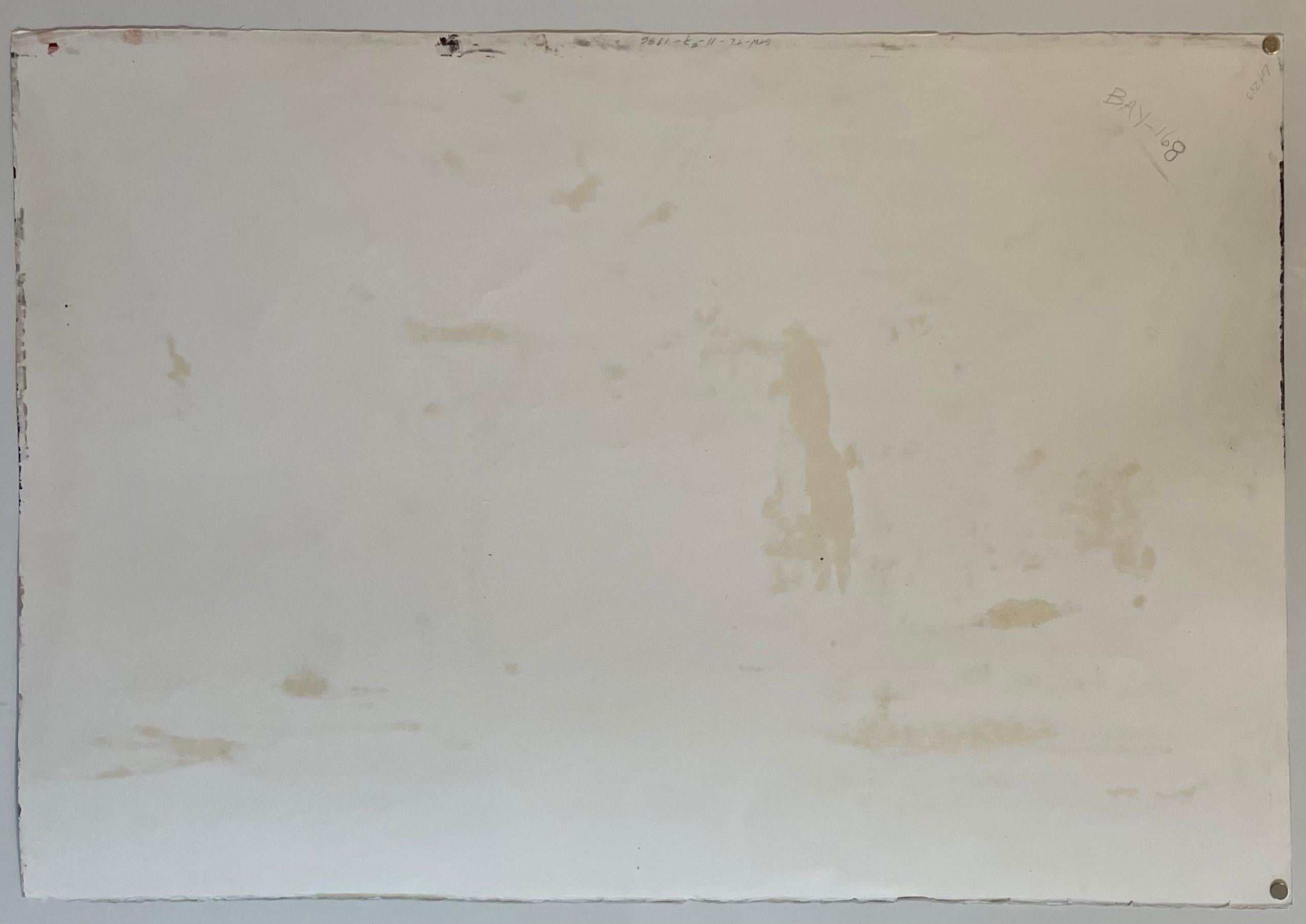 Große abstrakt-expressionistische Farb Monotypie, Ölgemälde Tom Lieber im Angebot 11