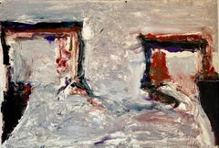 Gran Monotipo Expresionista Abstracto en Color, Pintura al Óleo Tom Lieber