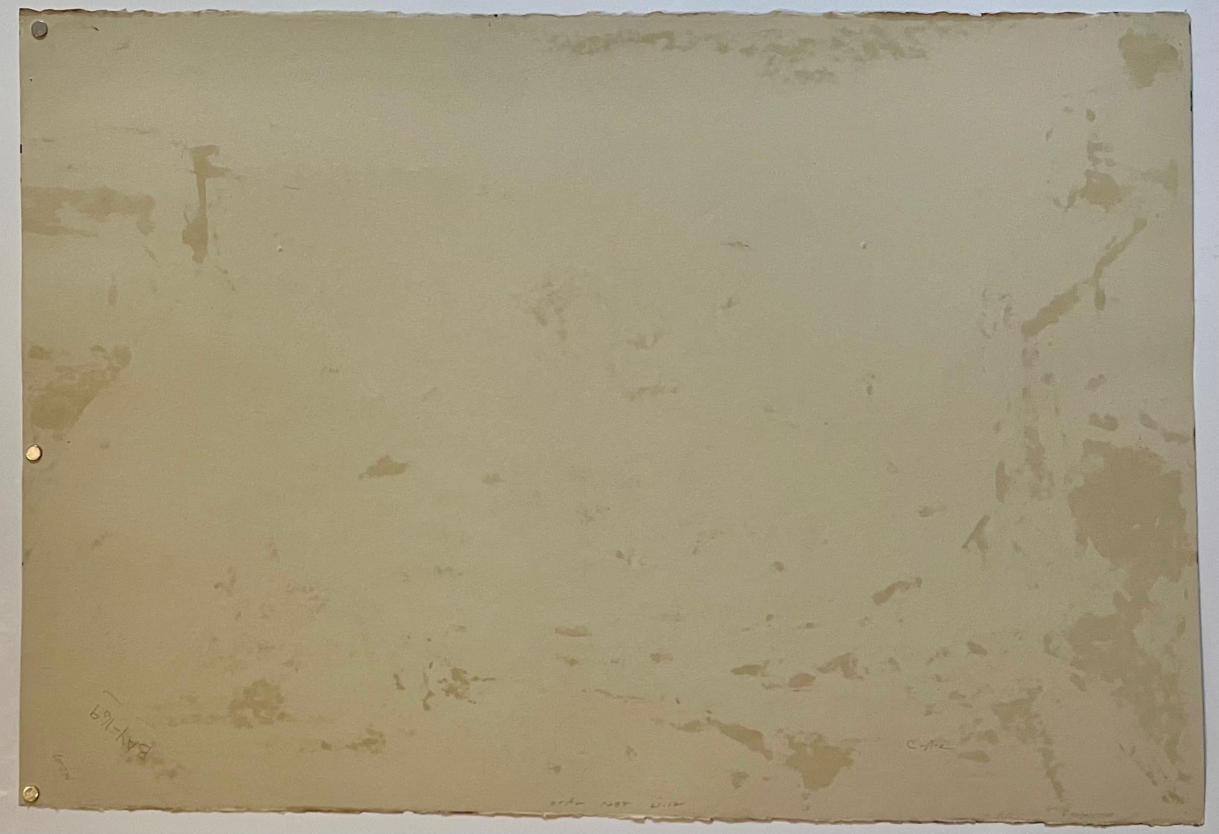 Großes abstrakt-expressionistisches Farb Monotypie-Ölgemälde, Ölgemälde Tom Lieber, Mixed Media im Angebot 8