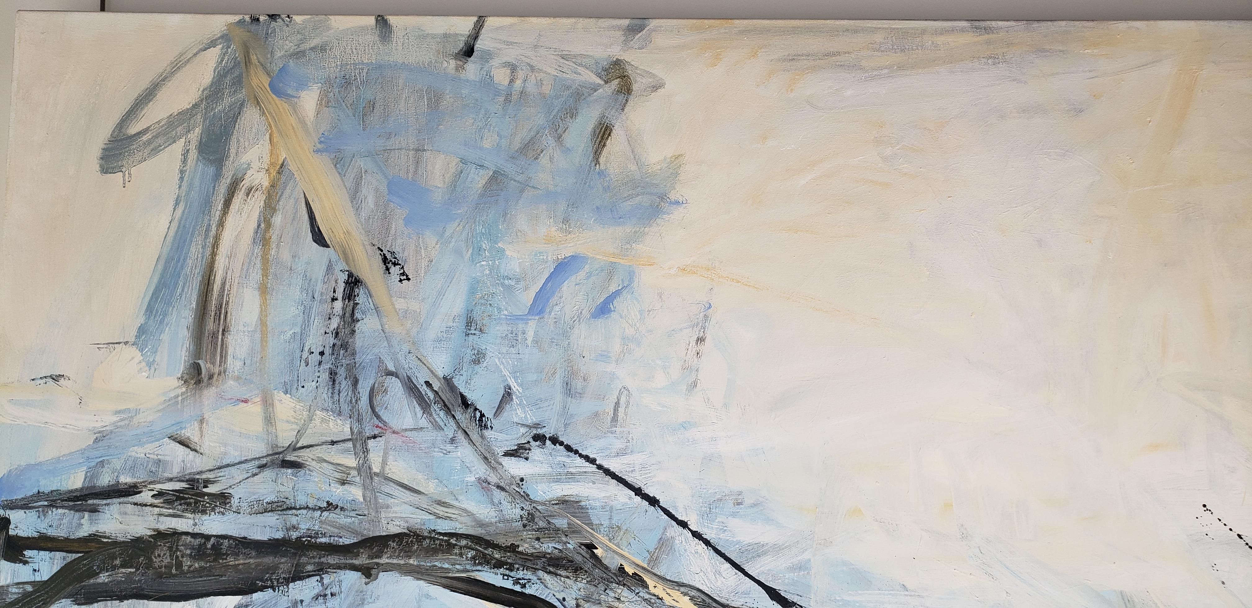 Marée montante  - Abstrait Painting par Tom Lieber