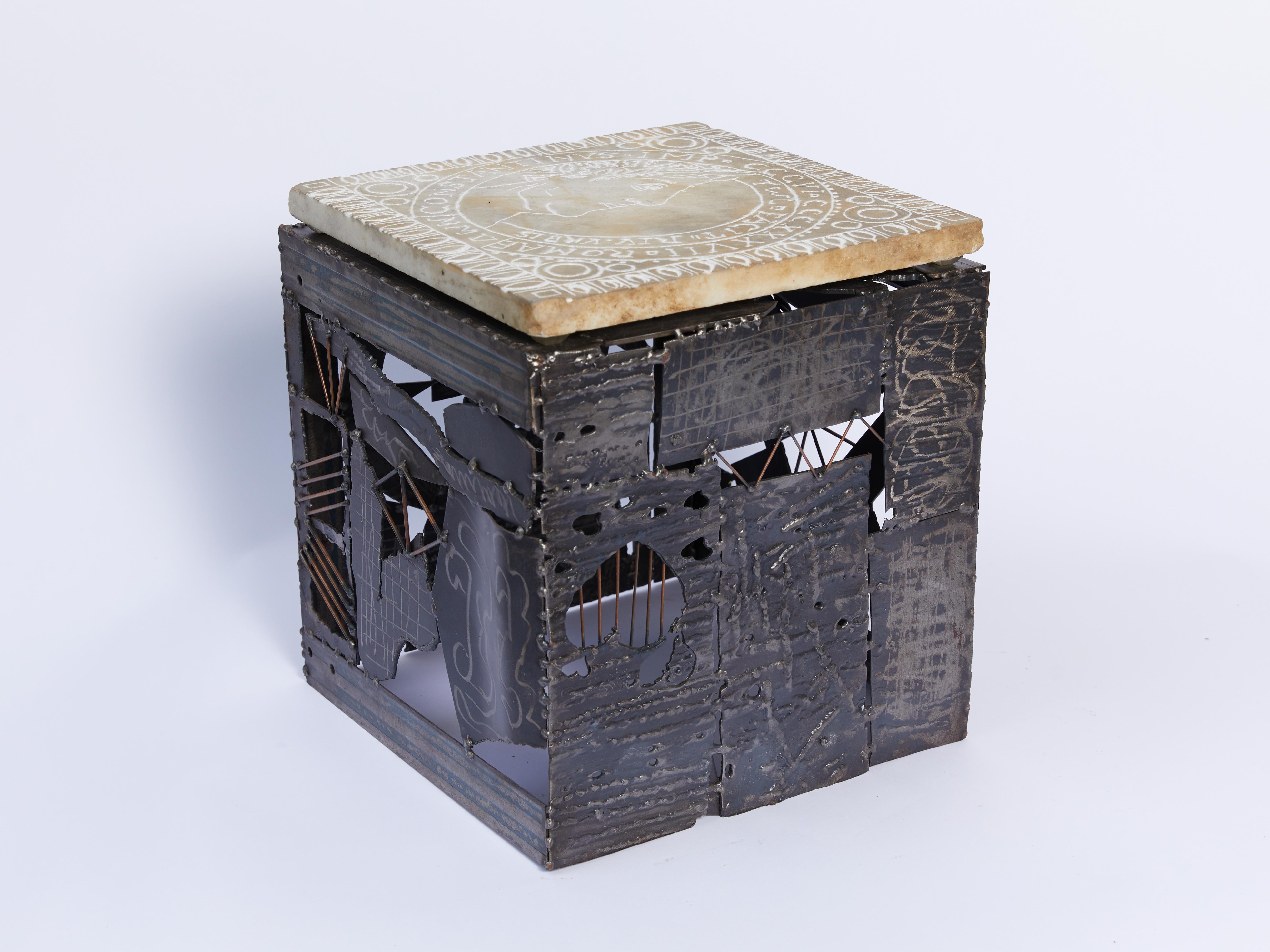 American Tom Lollar and Ricardo Arango Agrippa and Constantine Cube Tables, 2005 For Sale