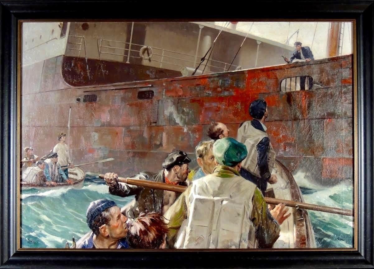 Attorney at Sea - Painting by Tom Lovell