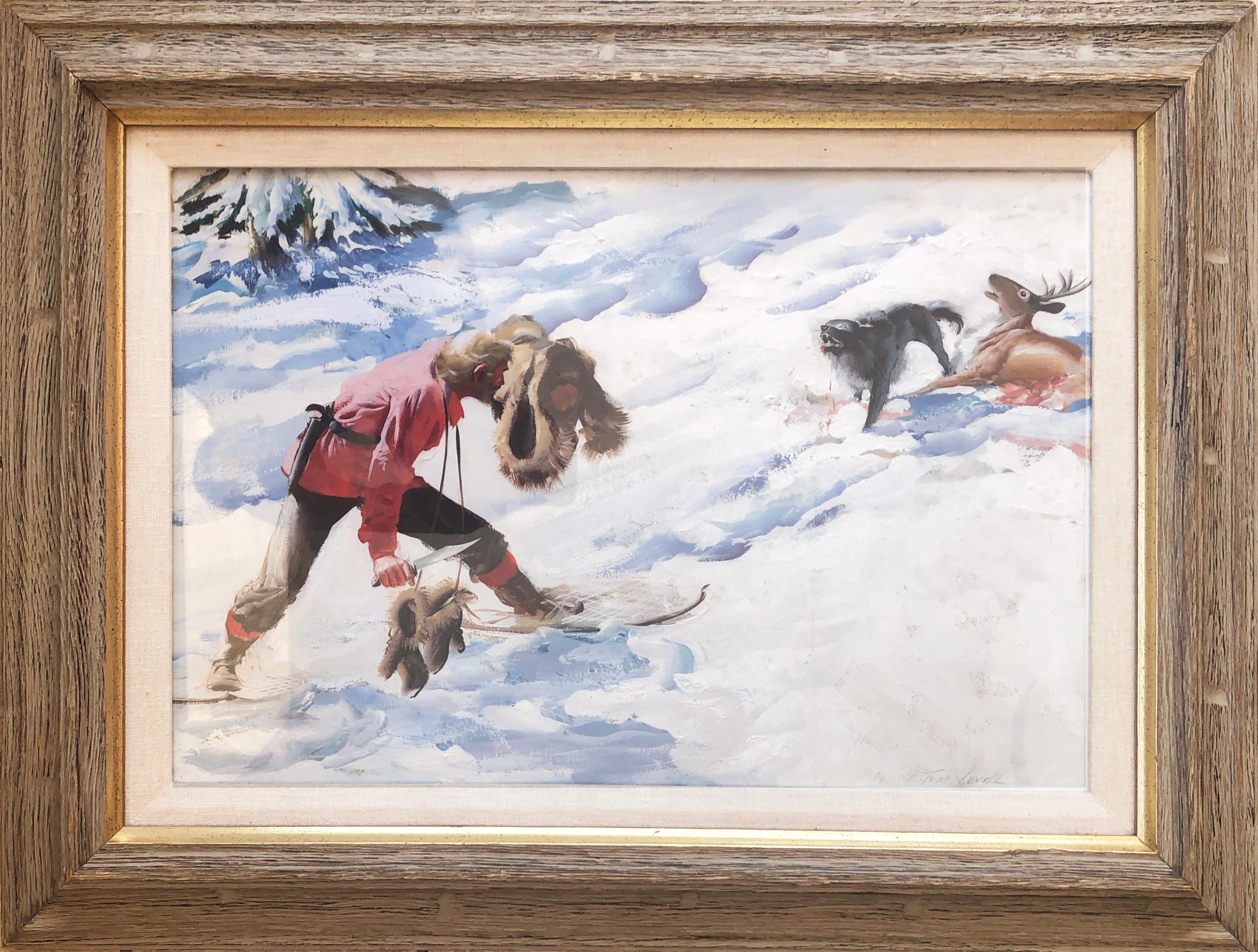 Mañana de trampero - Painting de Tom Lovell