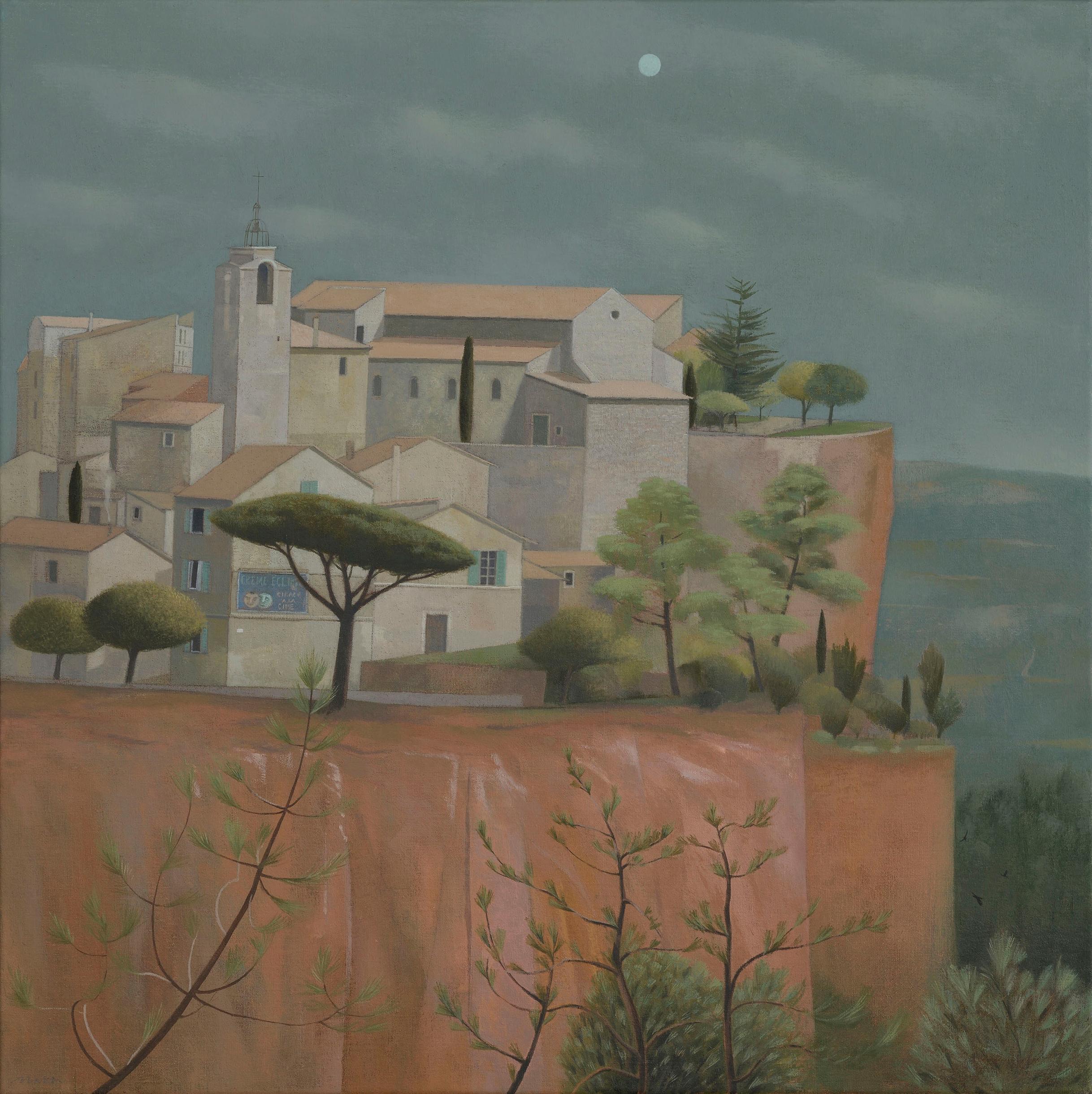 Daylight was leaving Roussillon - Painting by Tom Mabon