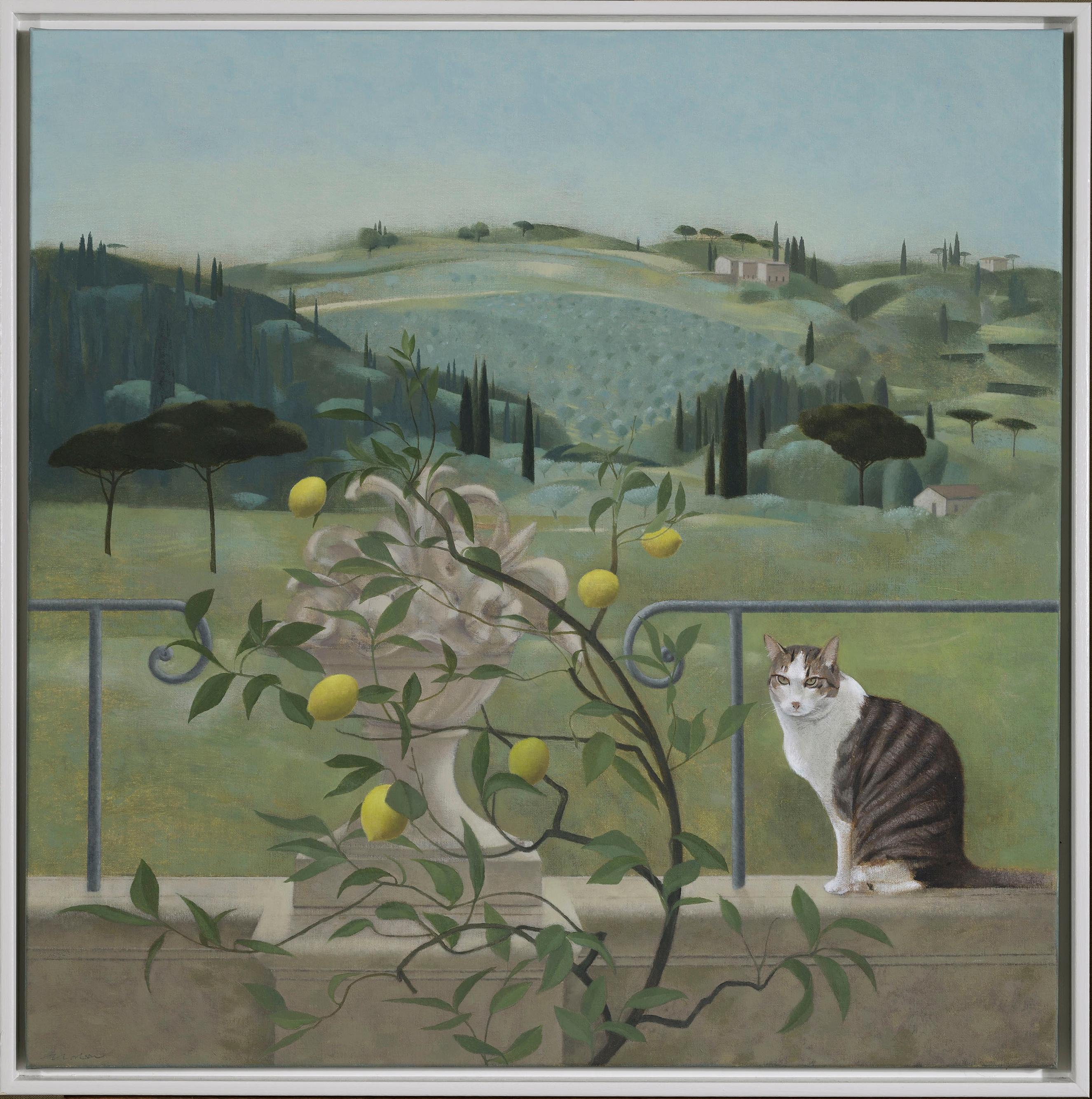 Tom Mabon Landscape Painting - Florentine Gardens