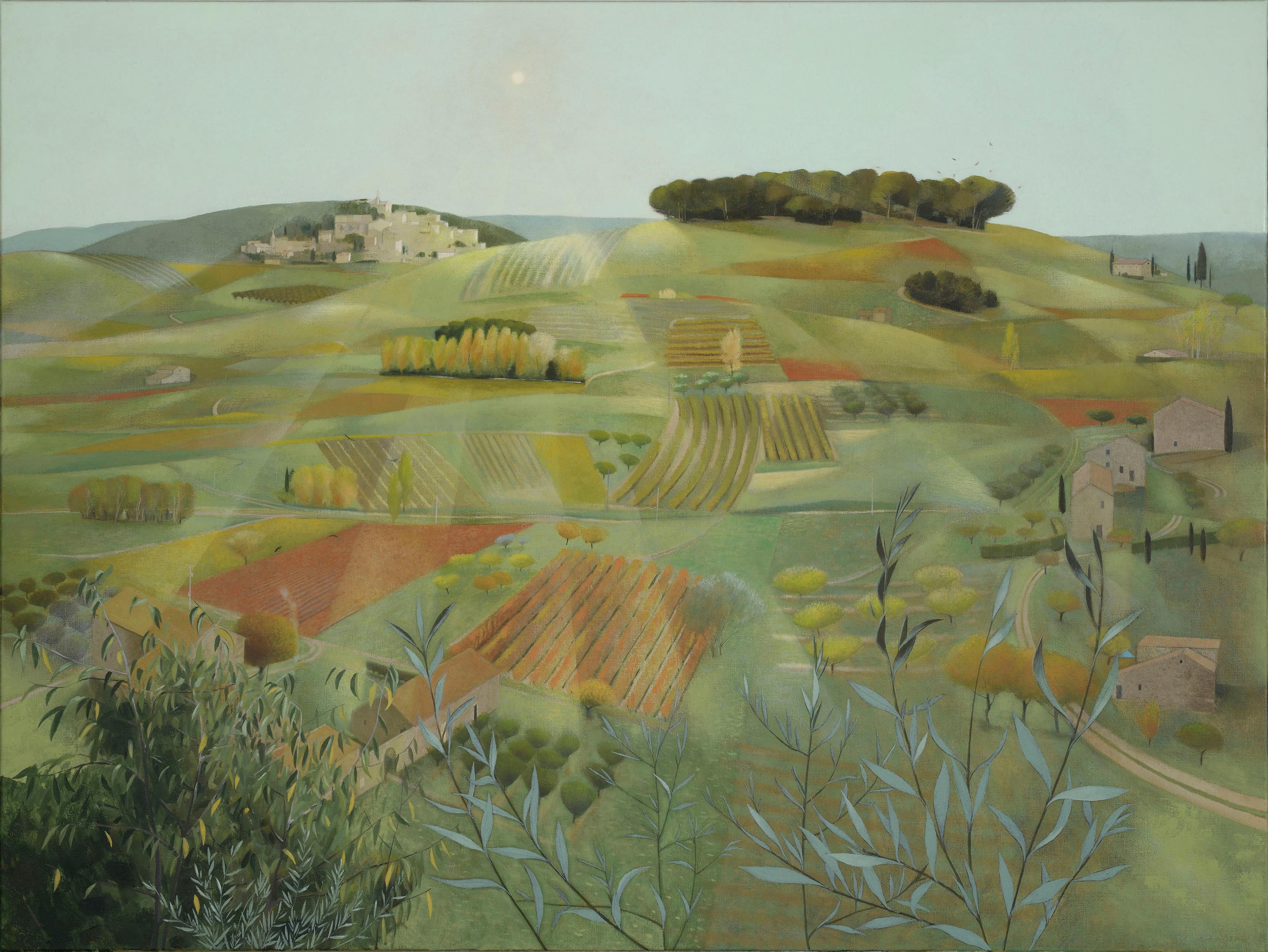 La Stagione Gentile. Bonnieux - Painting di Tom Mabon