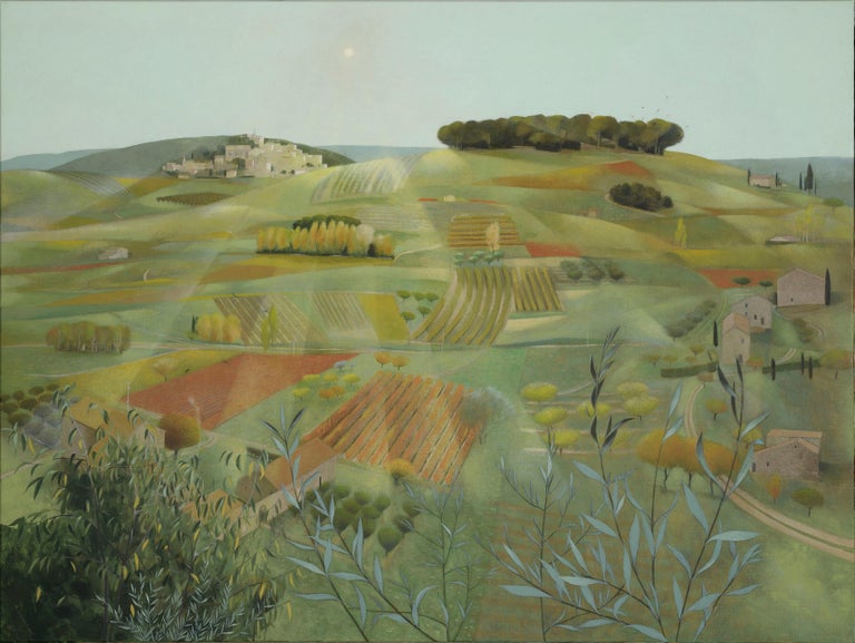 The Gentle Season. Bonnieux - Painting by Tom Mabon
