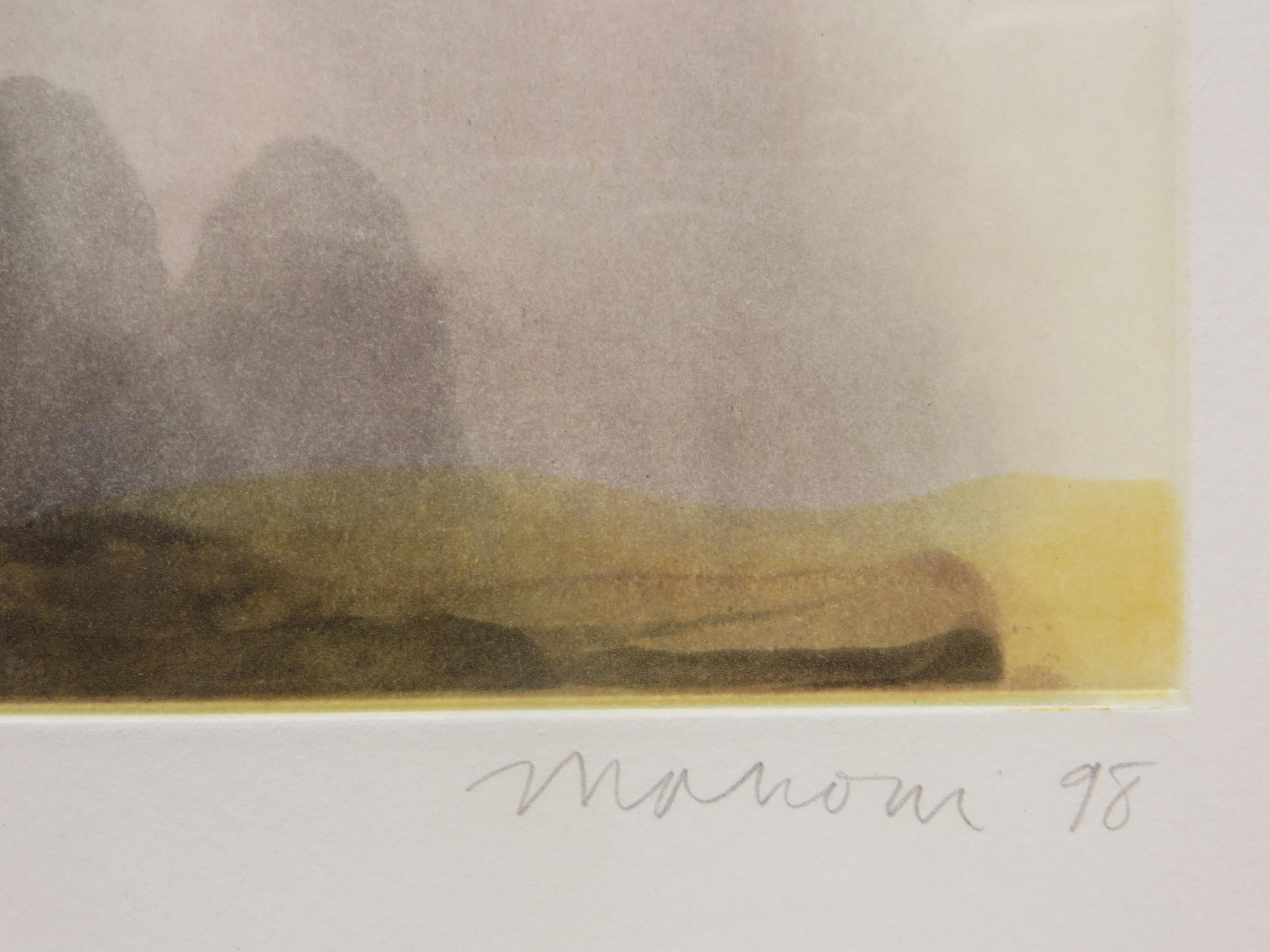 Paysage du processus de traitement - Impressionnisme abstrait Print par Tom Marioni
