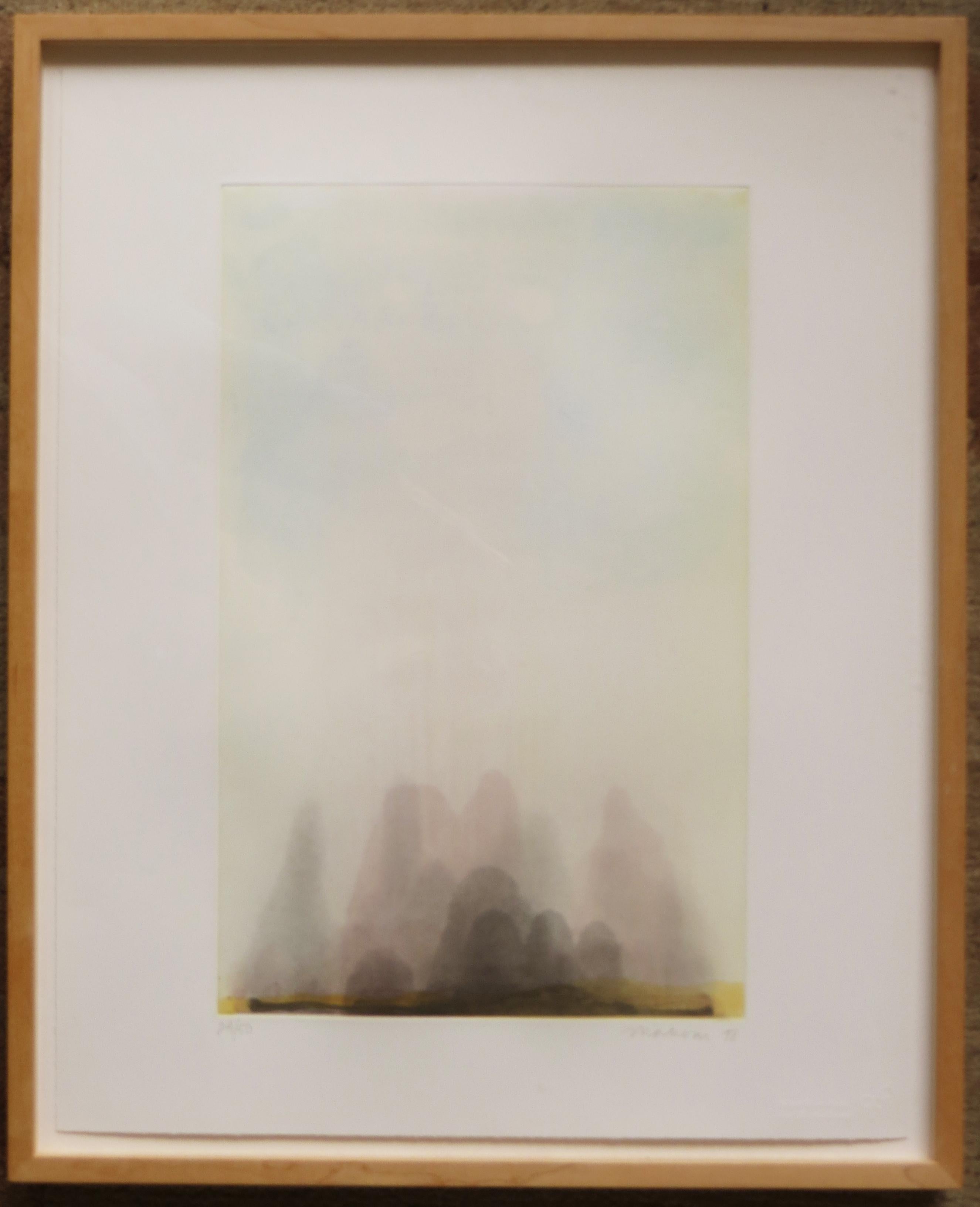 Tom Marioni Landscape Print - Process Landscape