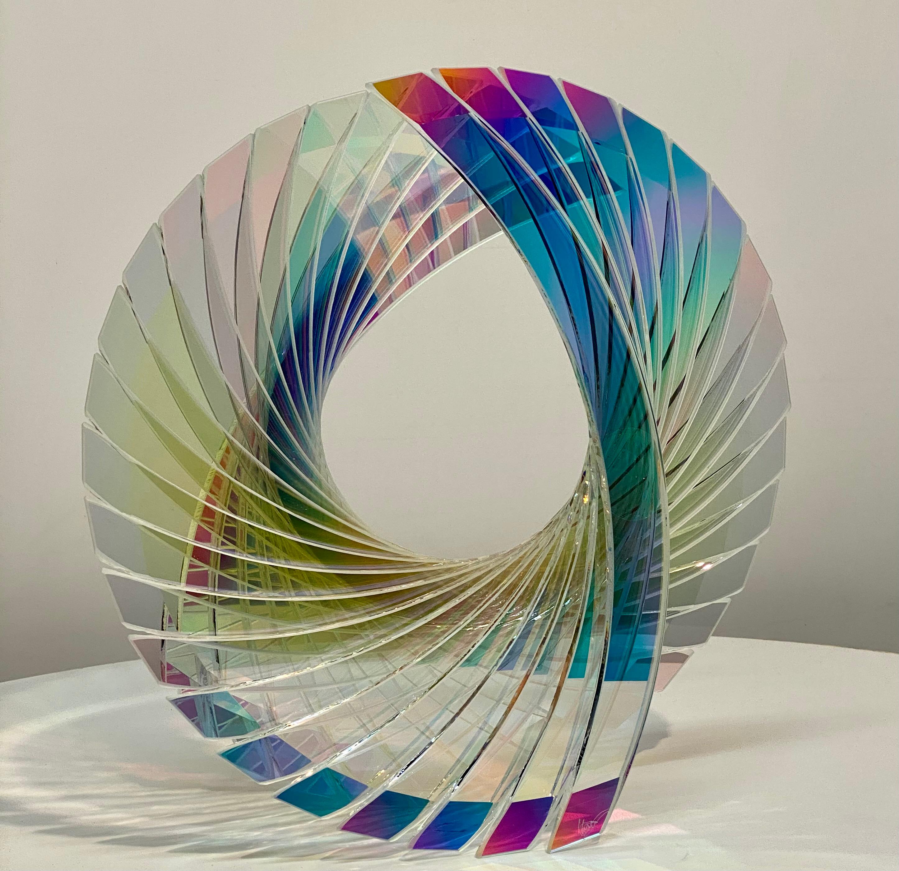 Tom Marosz - 'Baby Tear in Starfire Dichroic' Abstract Glass Sculpture For  Sale at 1stDibs