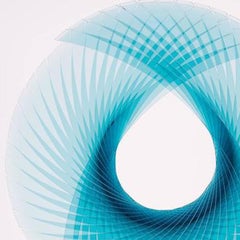 « Tear for Henry Azurelite », sculpture en verre fusionné, taillé et poli