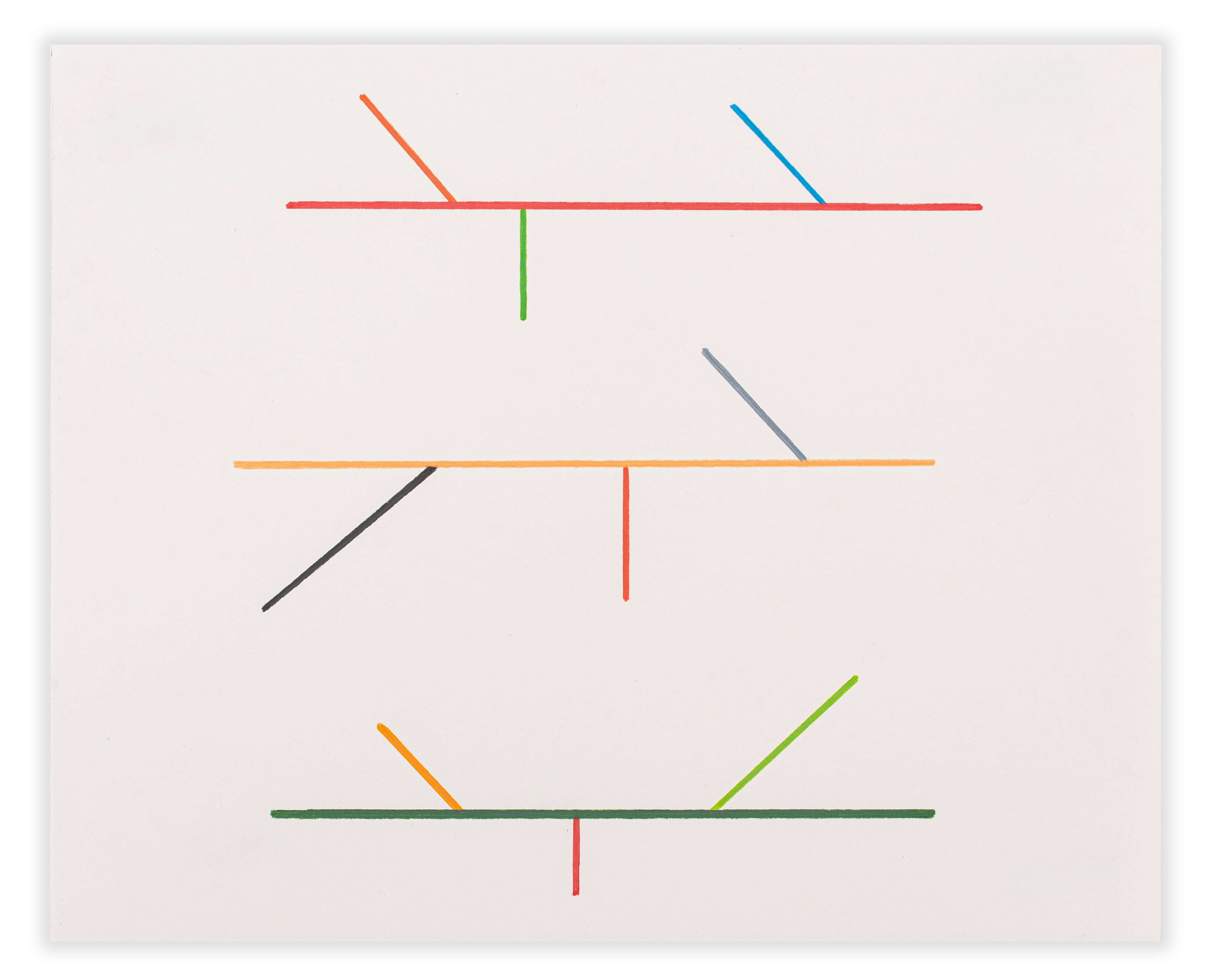 Abstract Drawing di Tom McGlynn - Disegno del diagramma 2 (Pittura astratta)