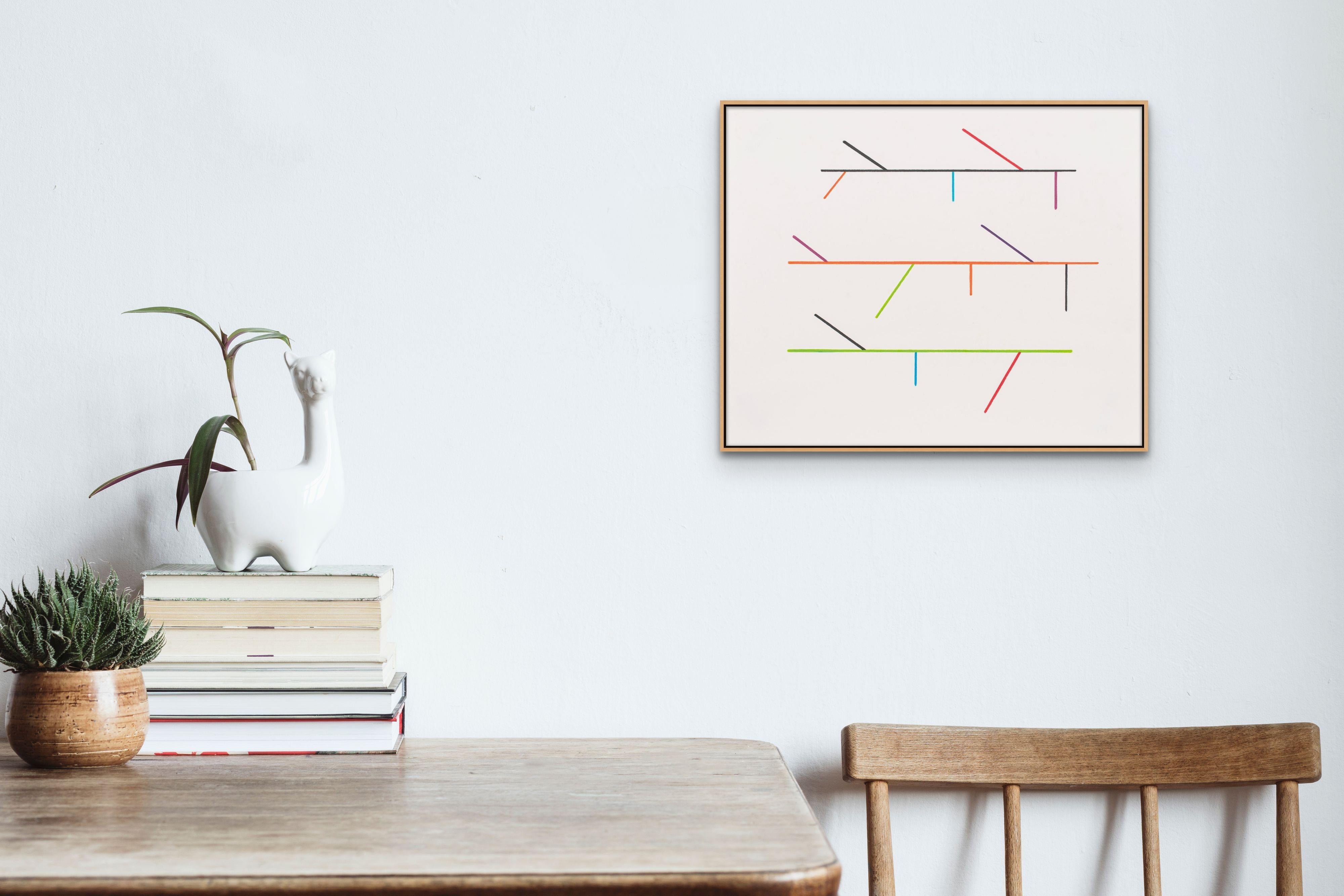 Disegno del diagramma 5 (Pittura astratta) - Painting di Tom McGlynn