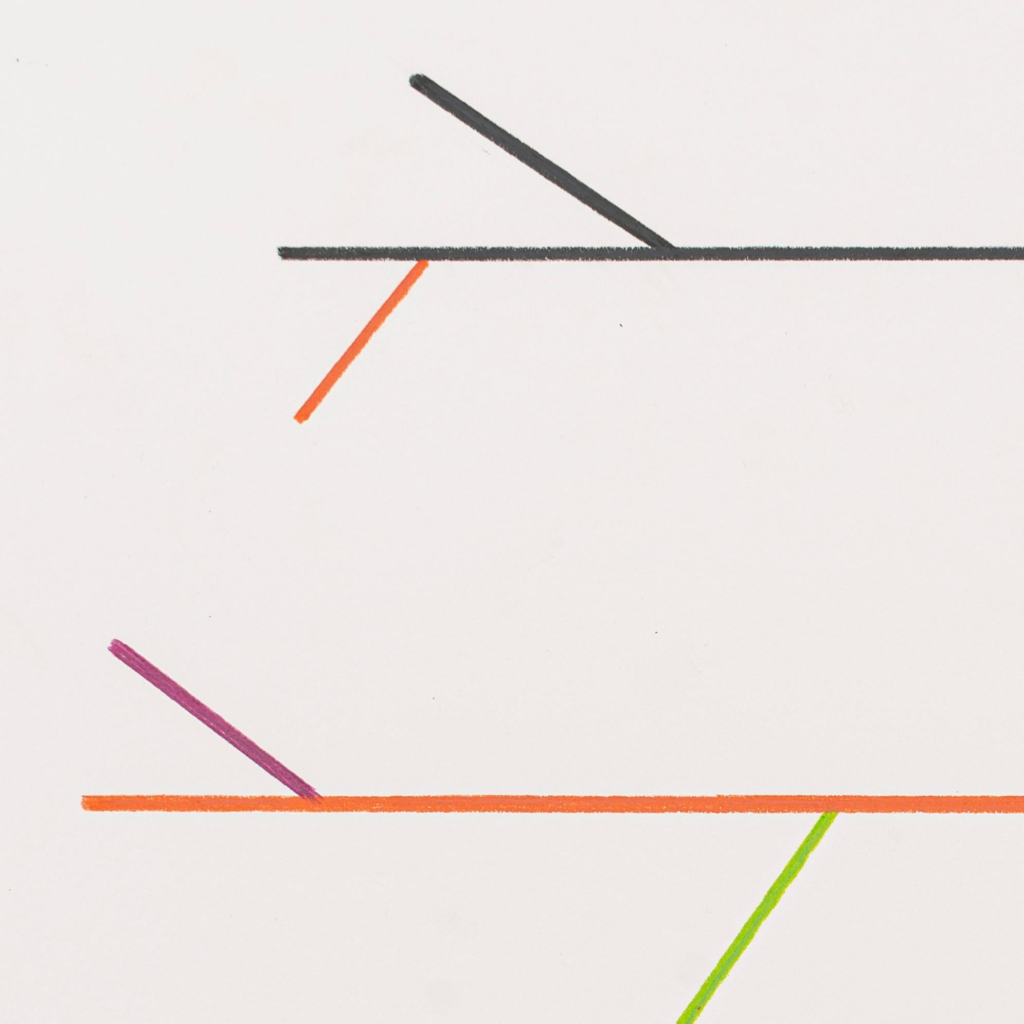 Disegno del diagramma 5 (Pittura astratta) - Painting Astratto di Tom McGlynn