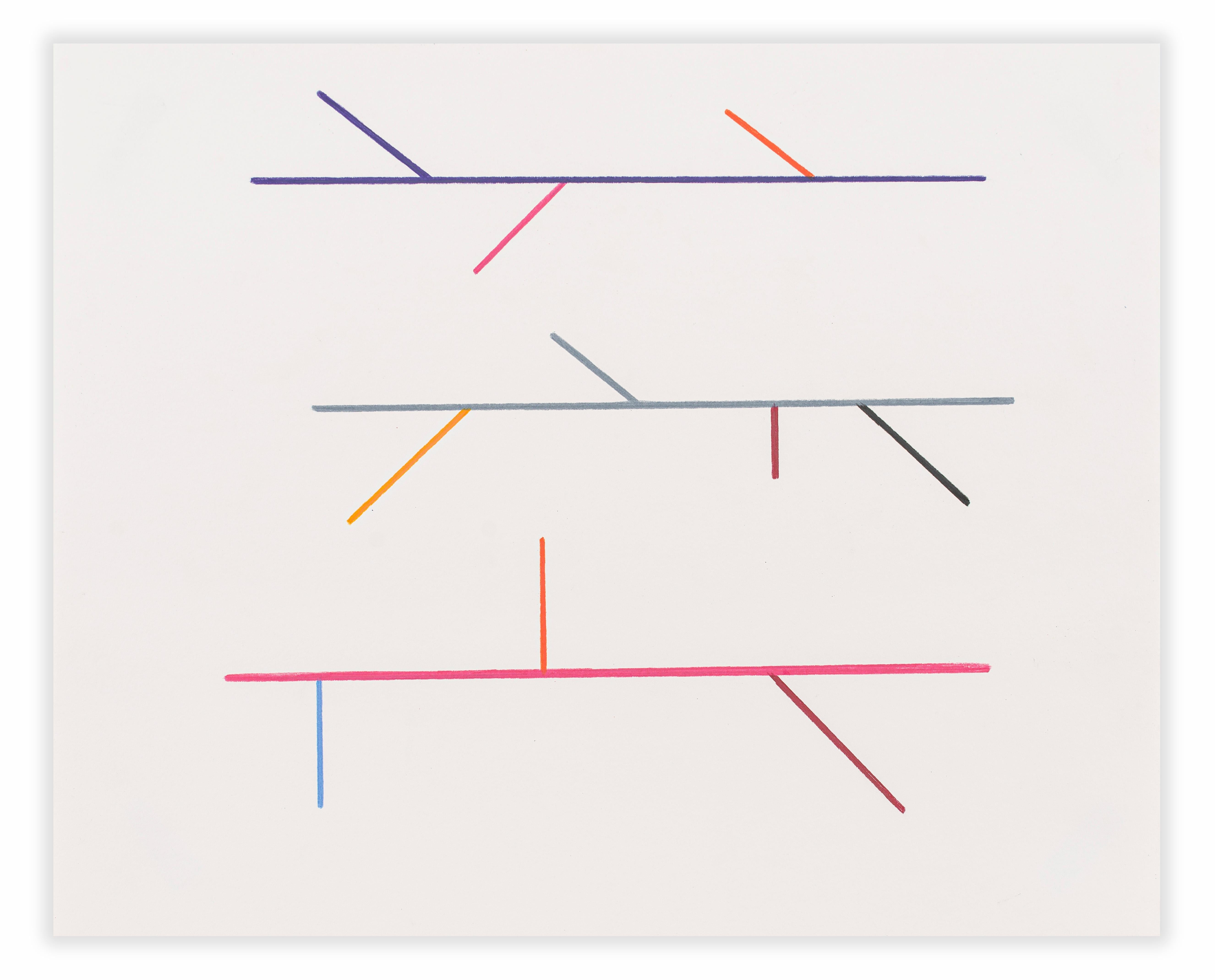Abstract Drawing di Tom McGlynn - Disegno del diagramma 6 (Pittura astratta)
