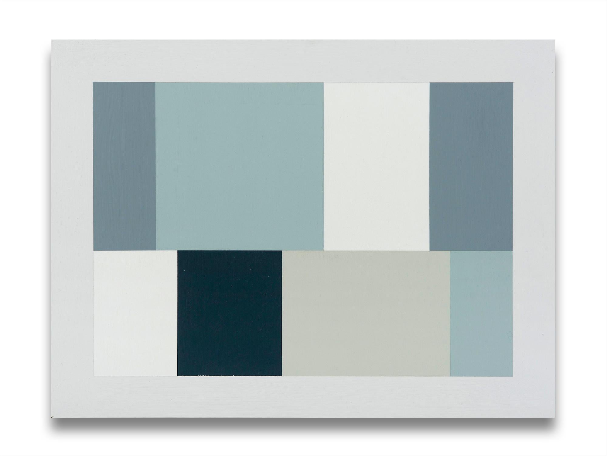 Abstract Painting Tom McGlynn - Motif de test gris 1 (peinture abstraite)