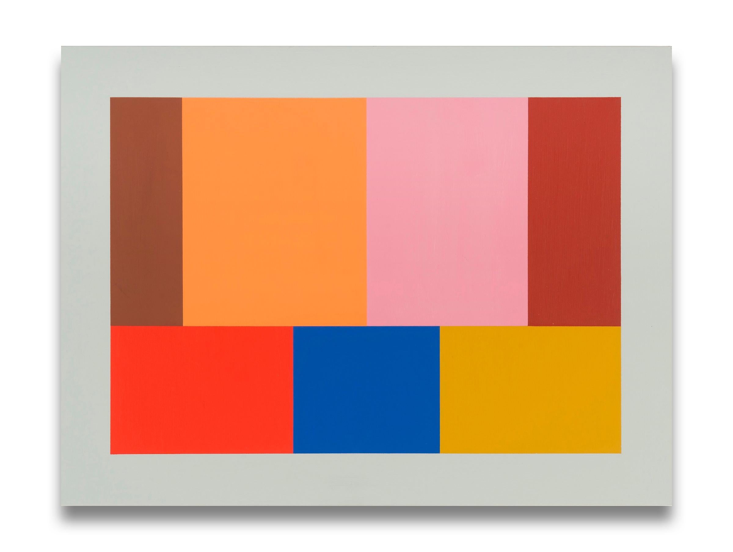 Abstract Painting di Tom McGlynn - Grande Test Pattern 7 (Pittura astratta)